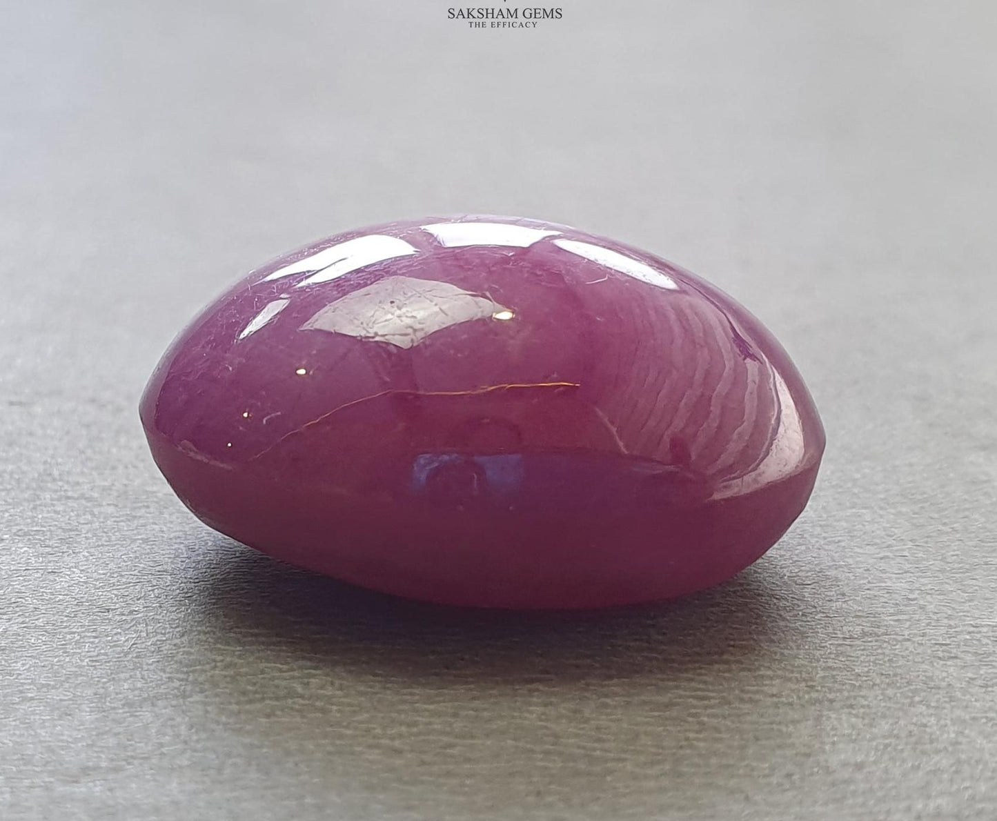 Star RUBY Gemstone Cabochon : 80.70cts Natural Untreated African Red Ruby 6Ray Star Oval Shape 26*22mm