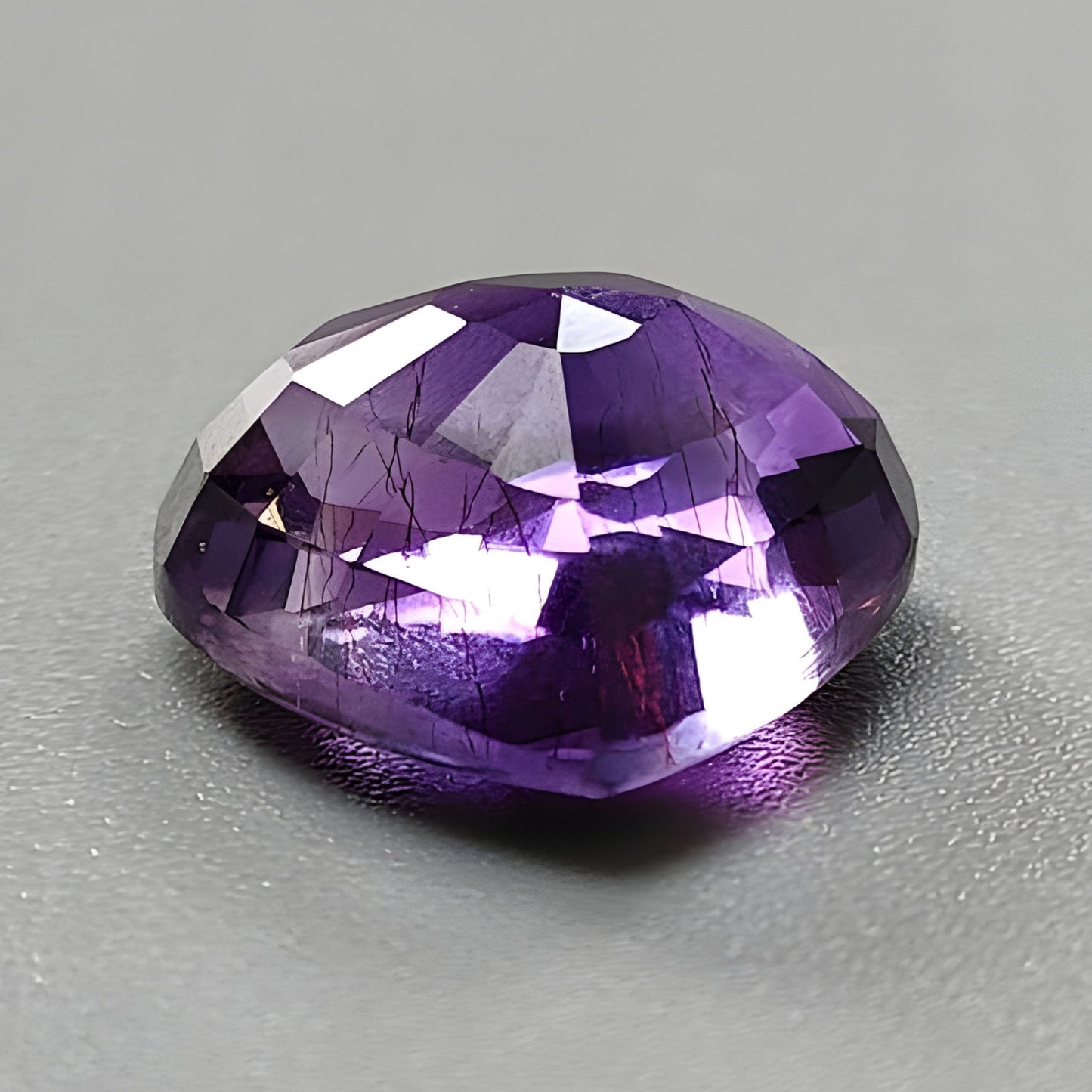 12.60cts Natural Untreated Rutile Amethyst Quartz Faceted Cut Gemstone Heart Shape
