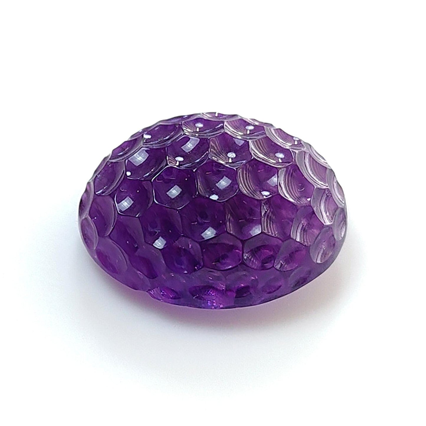 Citrine & Amethyst Quartz Gemstone Carving: Natural Untreated Unheated Yellow Citrine Purple Amethyst Hand Carved Oval Shape 1pc For Jewelry