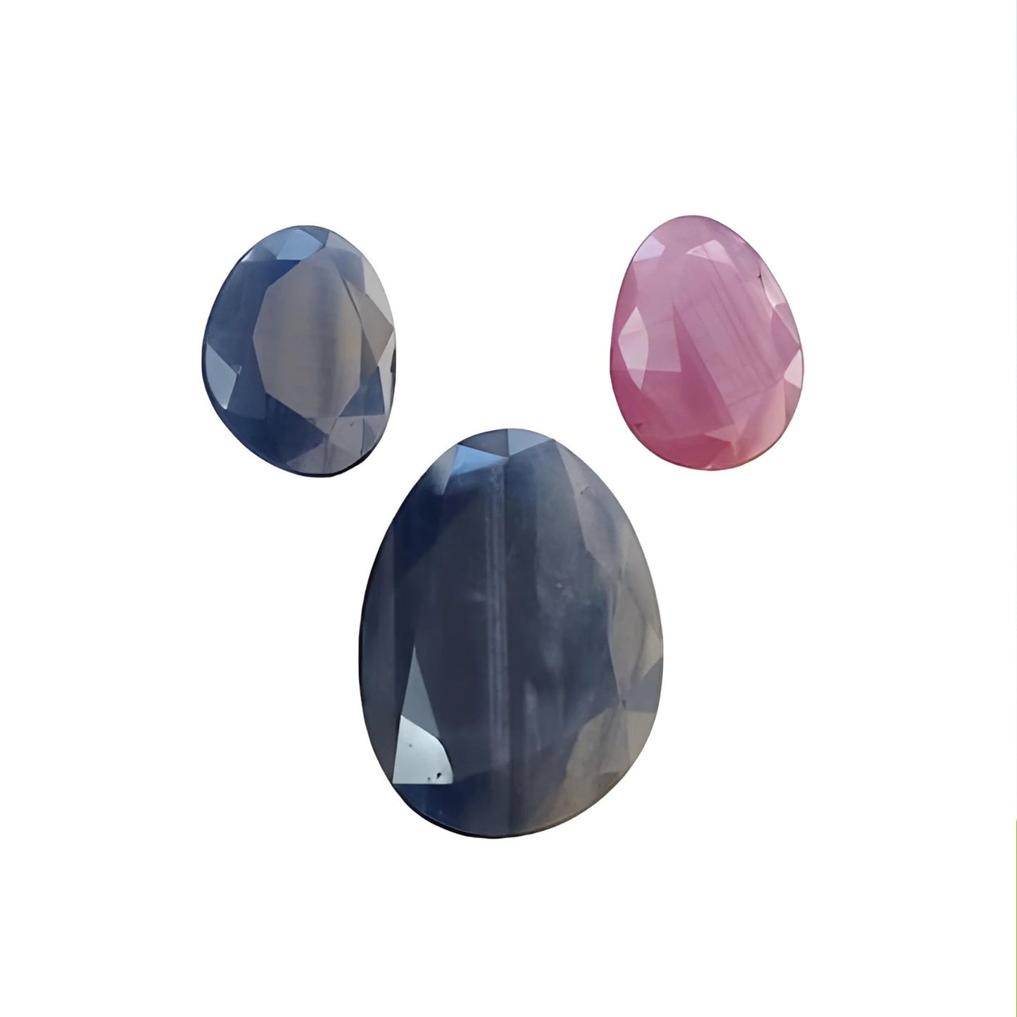 30.70cts Blue Sheen Sapphire Gemstone Normal Cut Natural Untreated Egg Shape