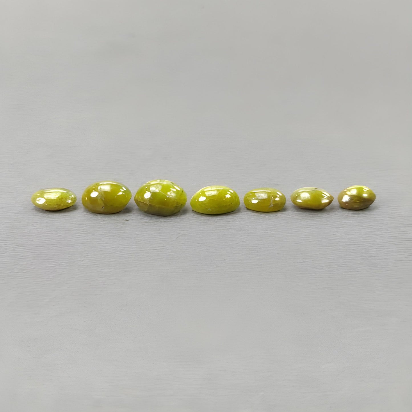 16.95cts Chrysoberyl Cat's Eye Natural Untreated Cabochon Gemstone Oval Shape 7pcs