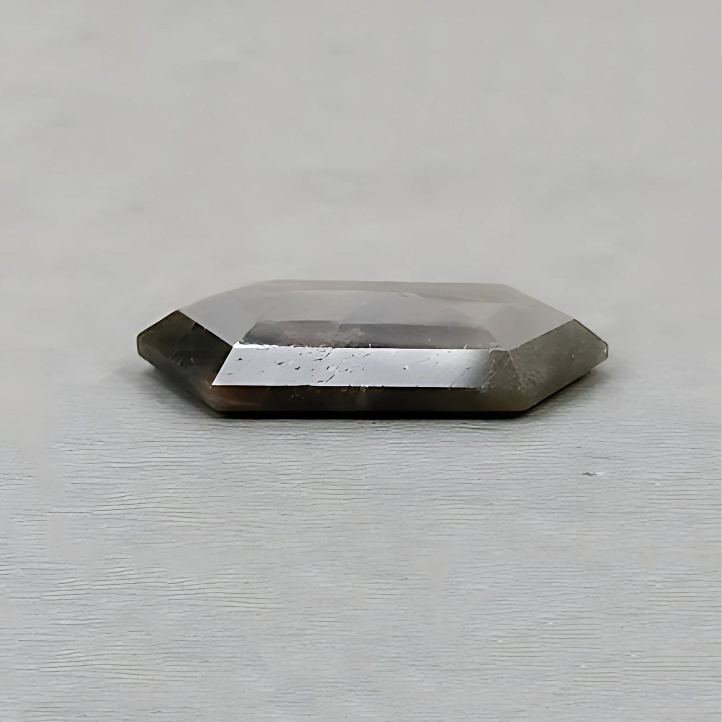 37.65cts Golden Chocolate Sapphire Gemstone Faceted Cut Natural Untreated Hexagon Shape