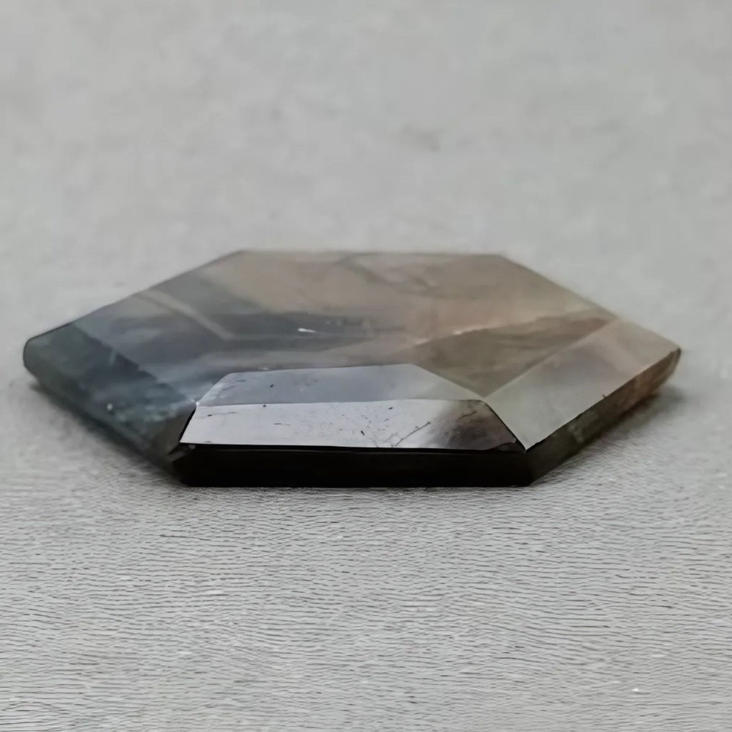 72.20cts Golden, Chocolate Sapphire Faceted Cut Gemstone Natural Untreated Hexagon Shape