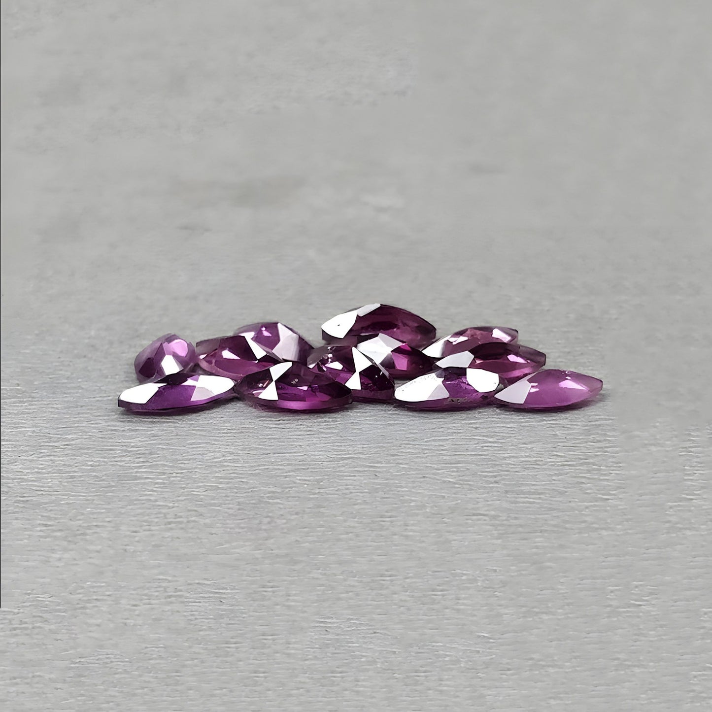 23.45cts Purple Garnet Gemstone Faceted Cut Natural Untreated Marquise Shape 38pcs