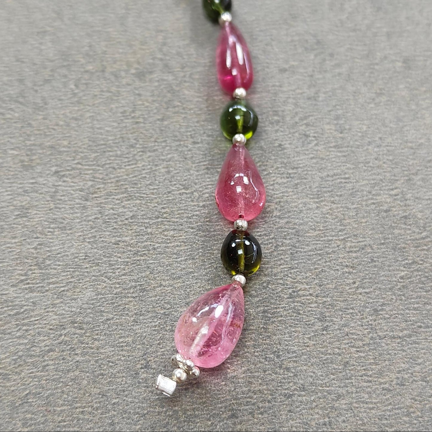 12.20cts Watermelon Tourmaline Gemstone Loose Beads Natural Plain Teardrops Nuggets