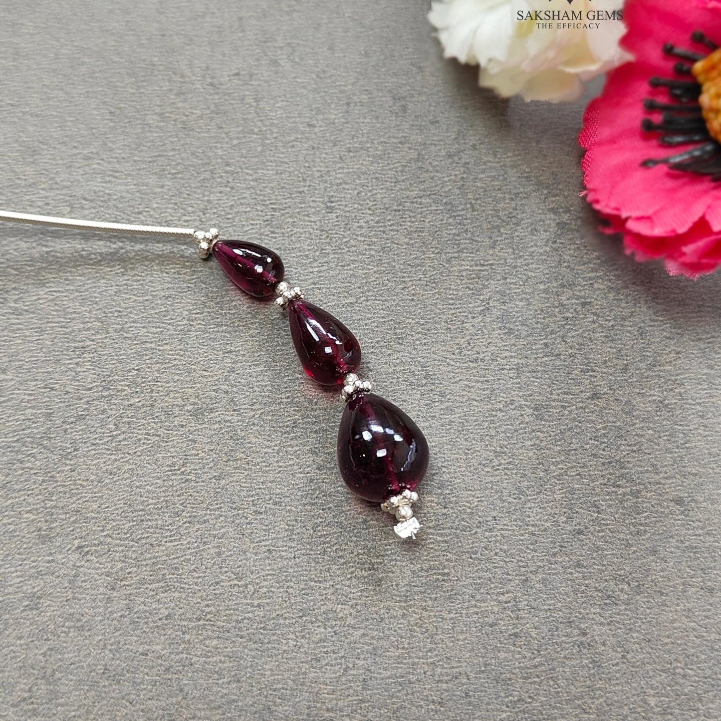 Rubellite Tourmaline Gemstone Loose Beads : 12.70cts Natural Untreated Tourmaline Plain Teardrops Nuggets 8.5mm - 12mm