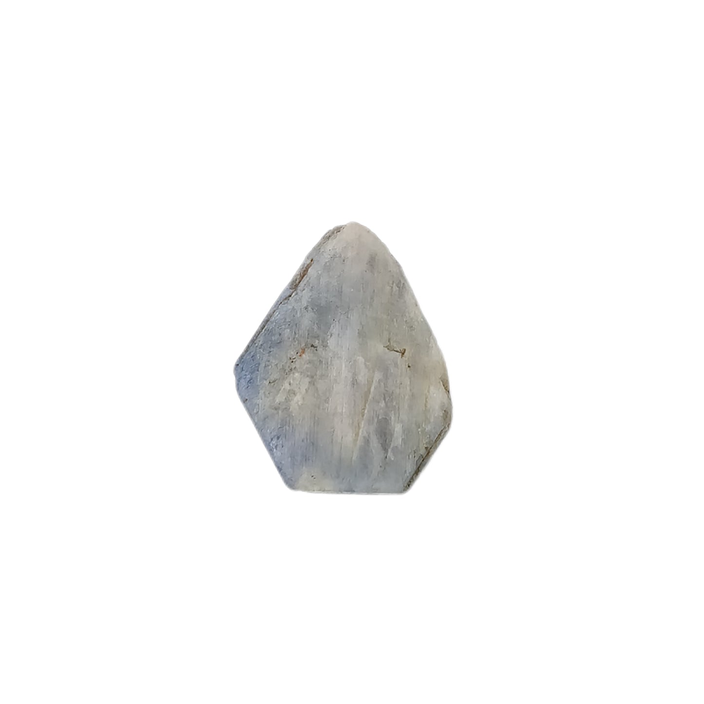 RECORD KEEPER Blue SAPPHIRE Gemstone Crystal : 66.35cts Natural Unheated Triangle Formative Sapphire Rough Specimen 31.5*25mm