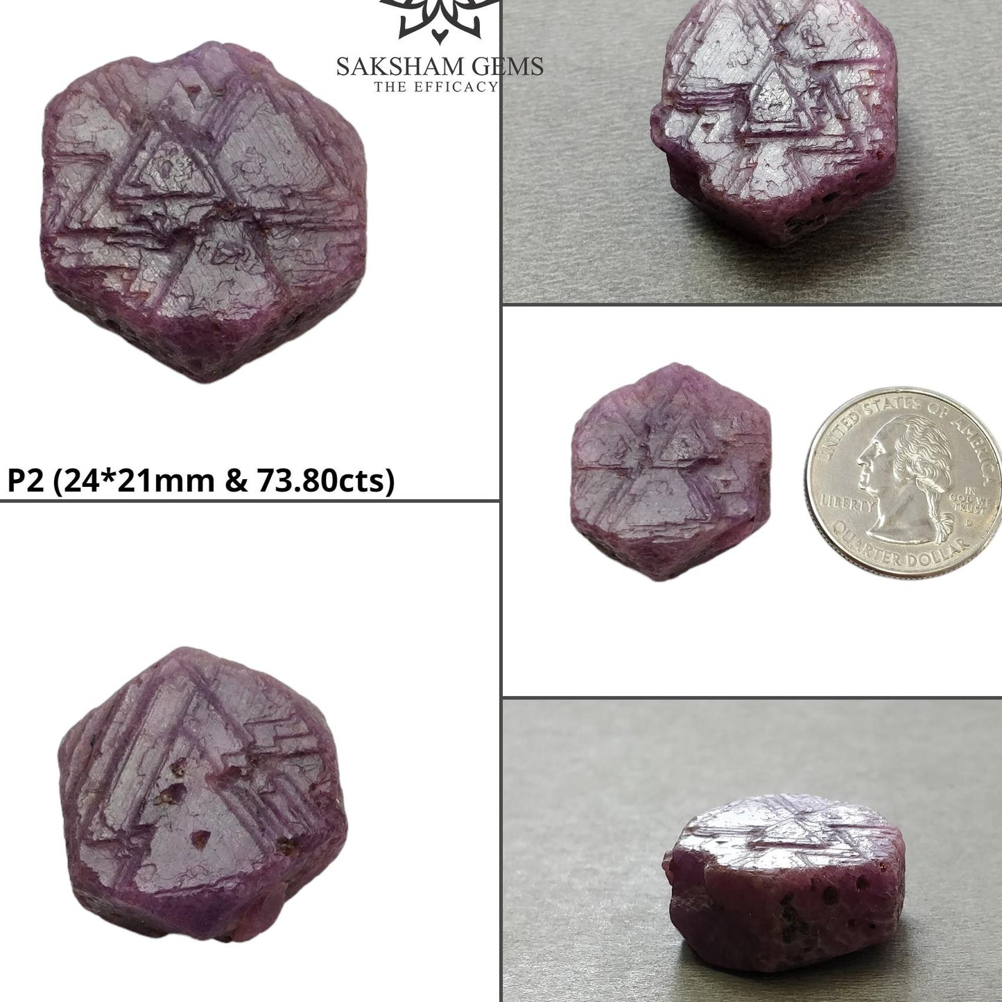Record Keeper Ruby Gemstone Crystal : Natural Untreated Unheated Red Ruby Triangle Formative Specimen