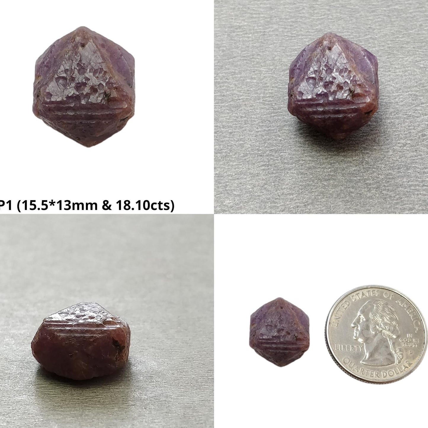 Record Keeper Ruby Gemstone Crystal : Natural Untreated Unheated Red Ruby Triangle Formative Specimen