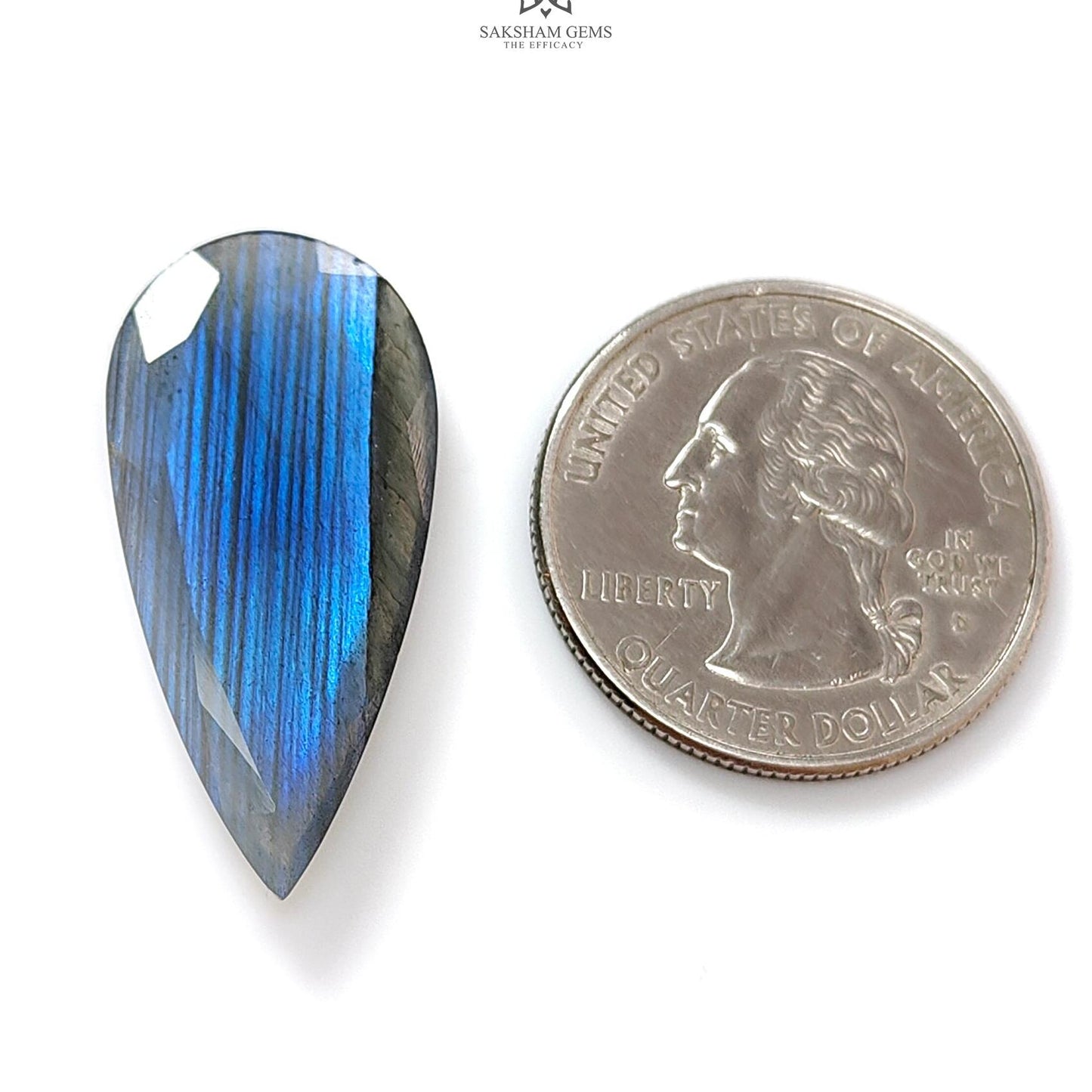 Rainbow Flashing Labradorite Fancy Cut: 13.30cts Natural Untreated Unheated Blue Labradorite Pear Shape 1pc For Jewelry 31*15mm