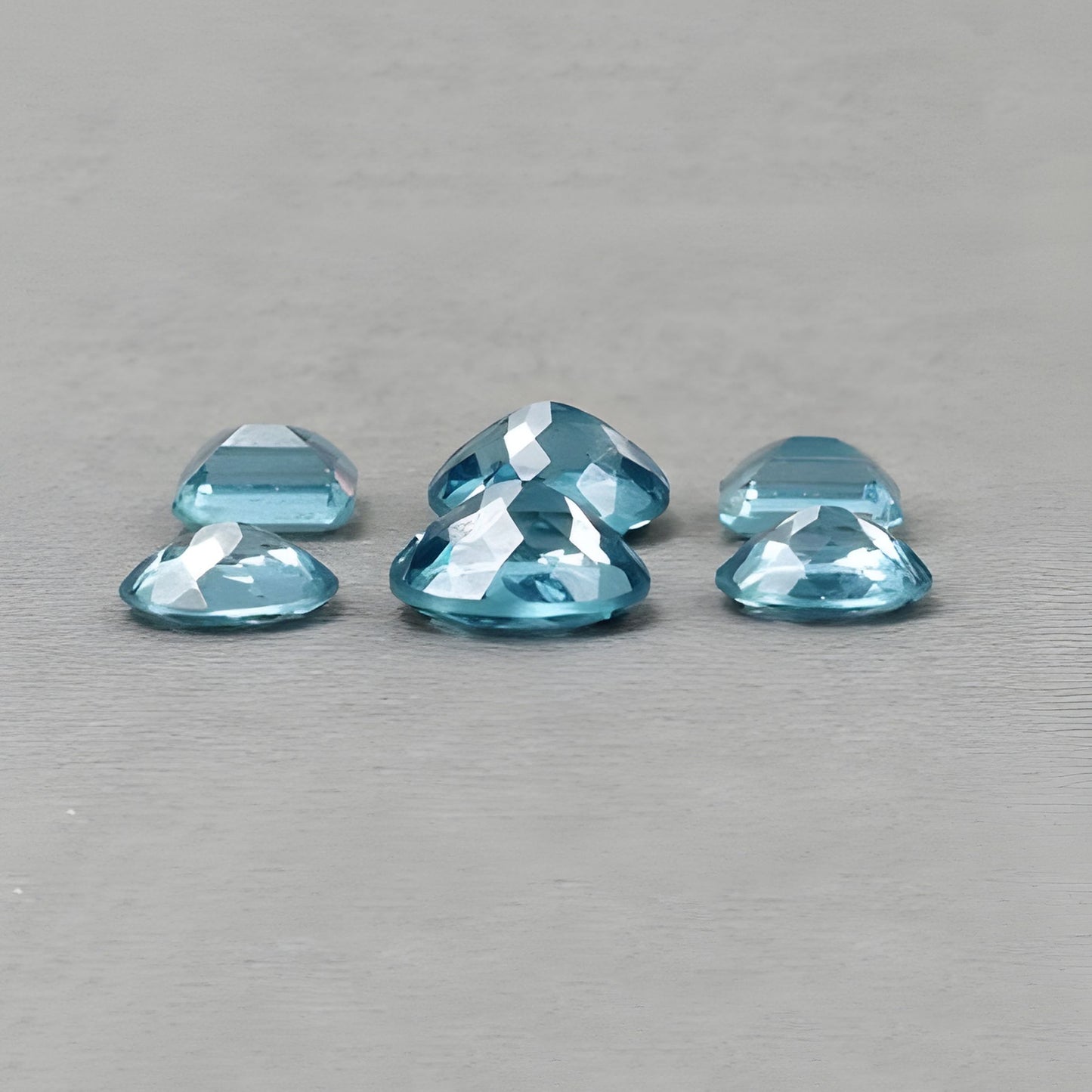 22.60cts Synthetic Nanosital Gemstone Faceted Cut Oval, Cushion Shape 6pcs