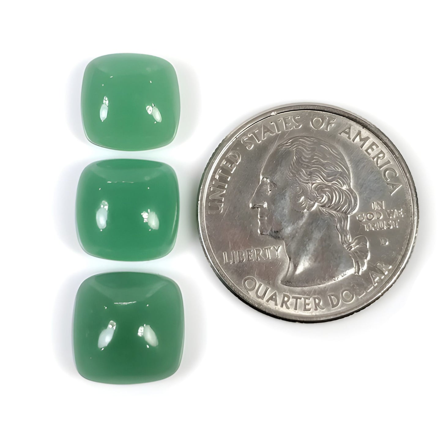 18.50cts Quartzite Gemstone Natural Untreated Cabochon Cushion Shape 3pcs