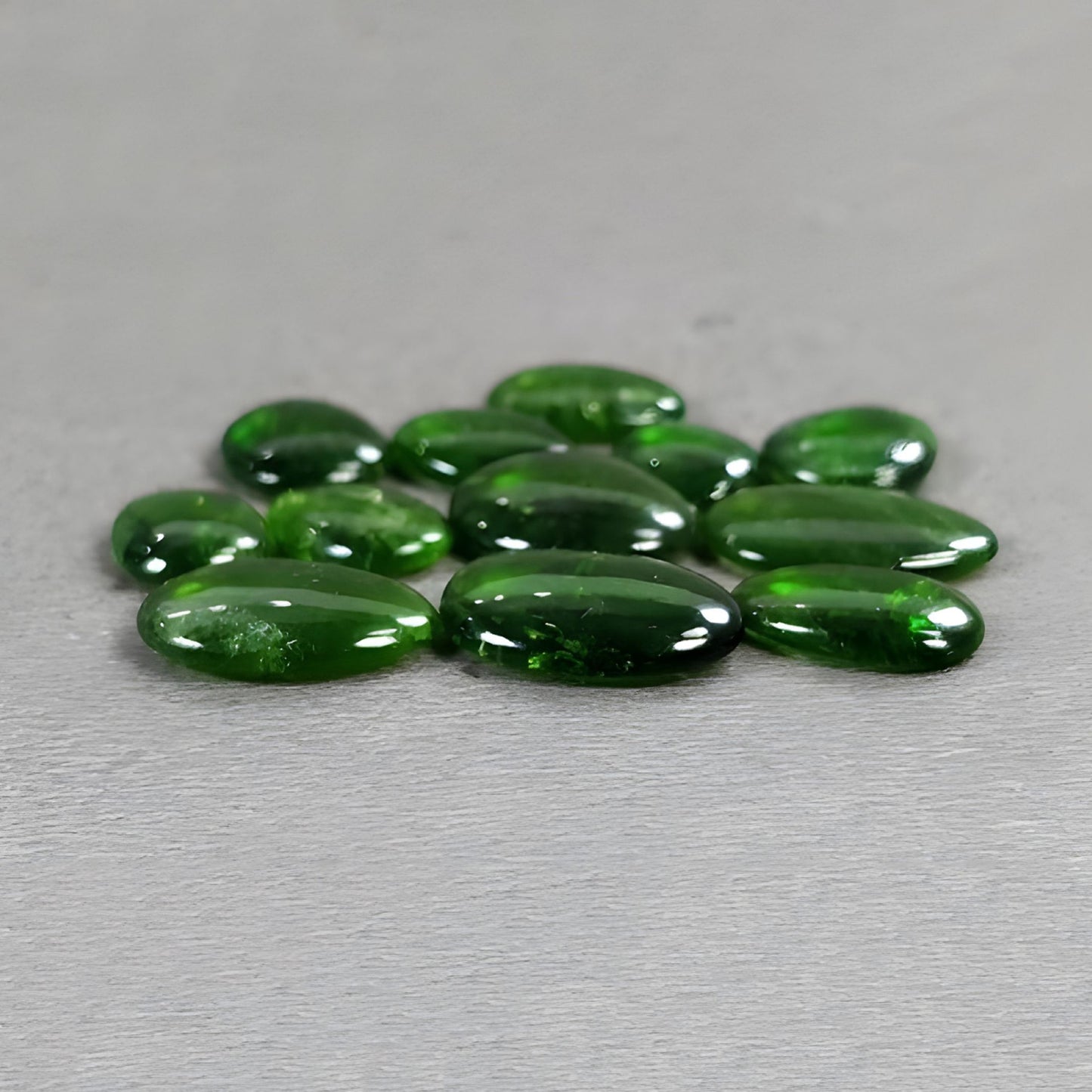 23.95cts Chrome Diopside Gemstone Natural Untreated Cabochon Uneven Shape 12pcs