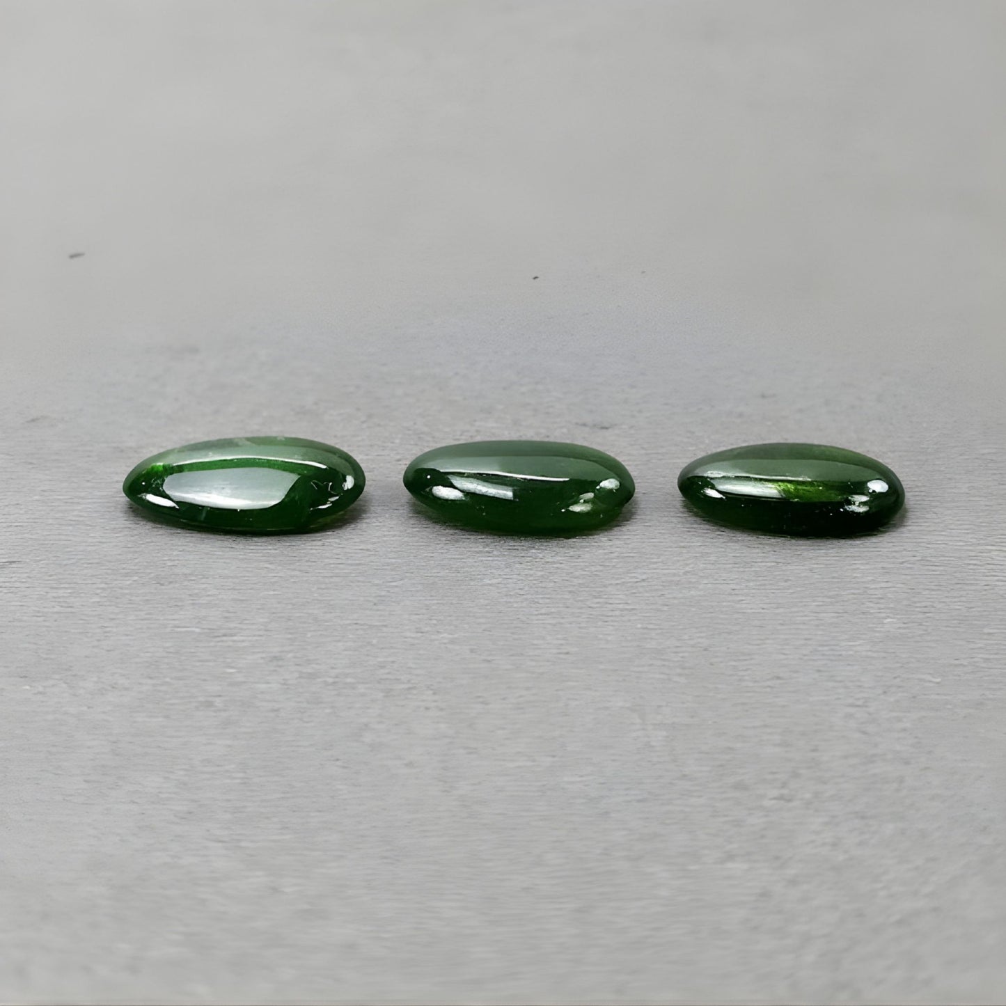 13.15cts Chrome Diopside Gemstone Natural Untreated Cabochon Uneven Shape 3pcs