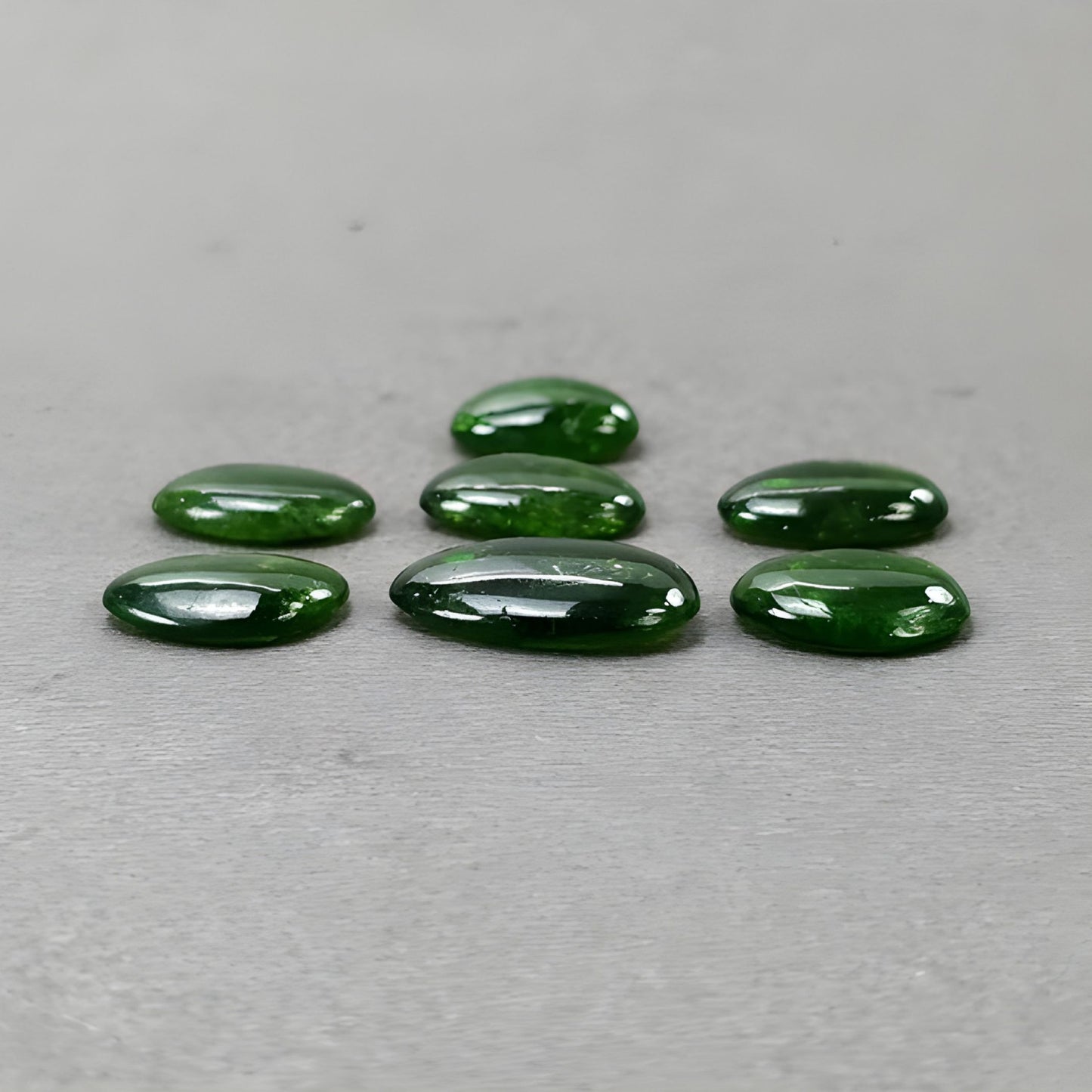 26.20cts Chrome Diopside Gemstone Natural Untreated Cabochon Uneven Shape 7pcs