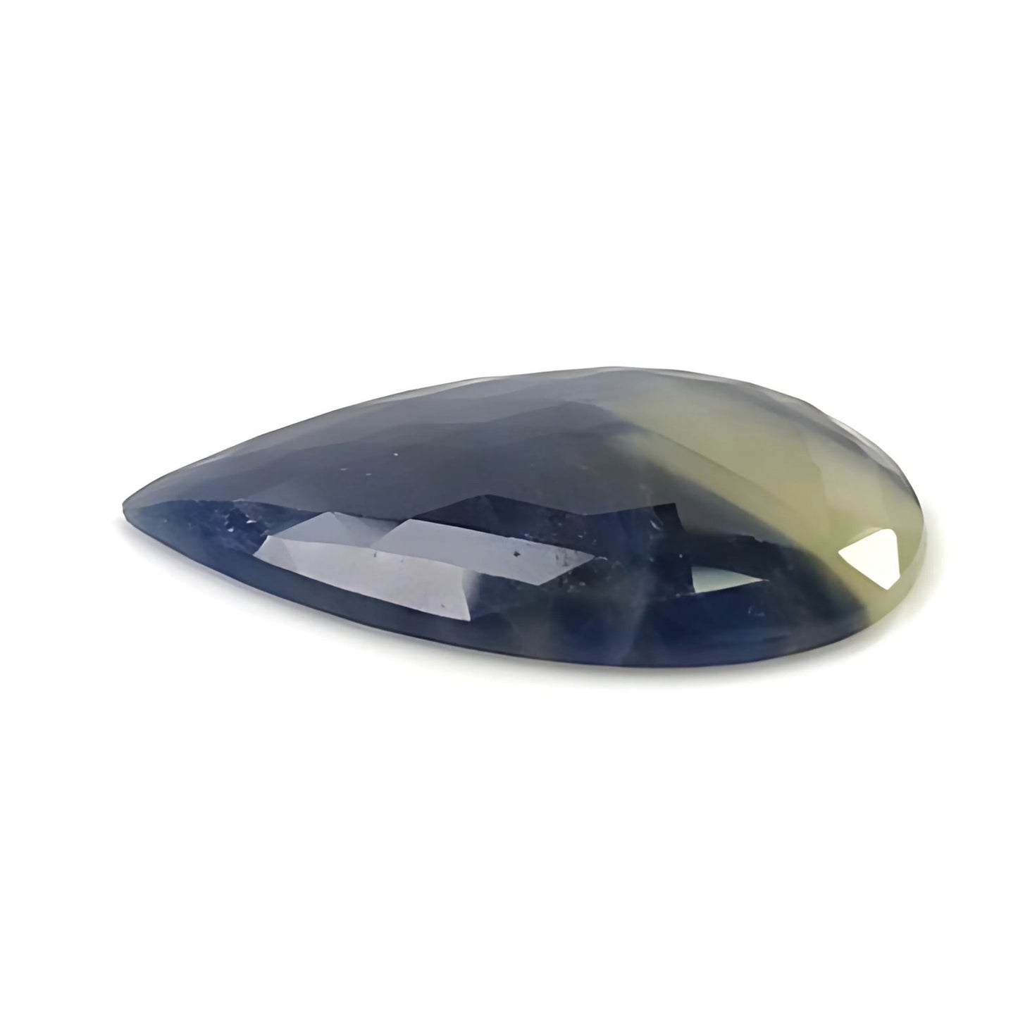 47.50cts Natural Untreated Multi Sapphire Gemstone Pear Shape Rose Cut Slice