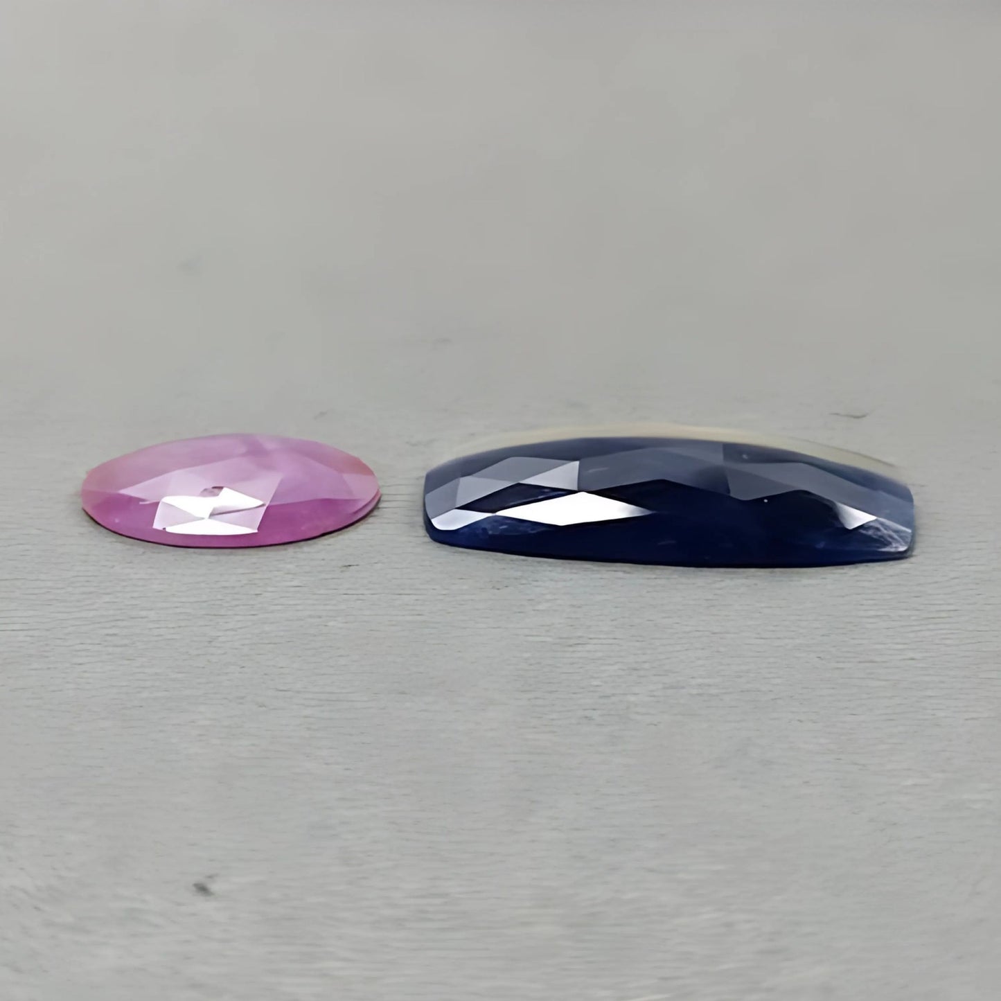 29.55cts Natural Untreated Multi Sapphire Gemstone Cushion Shape Rose Cut Slices 2pcs