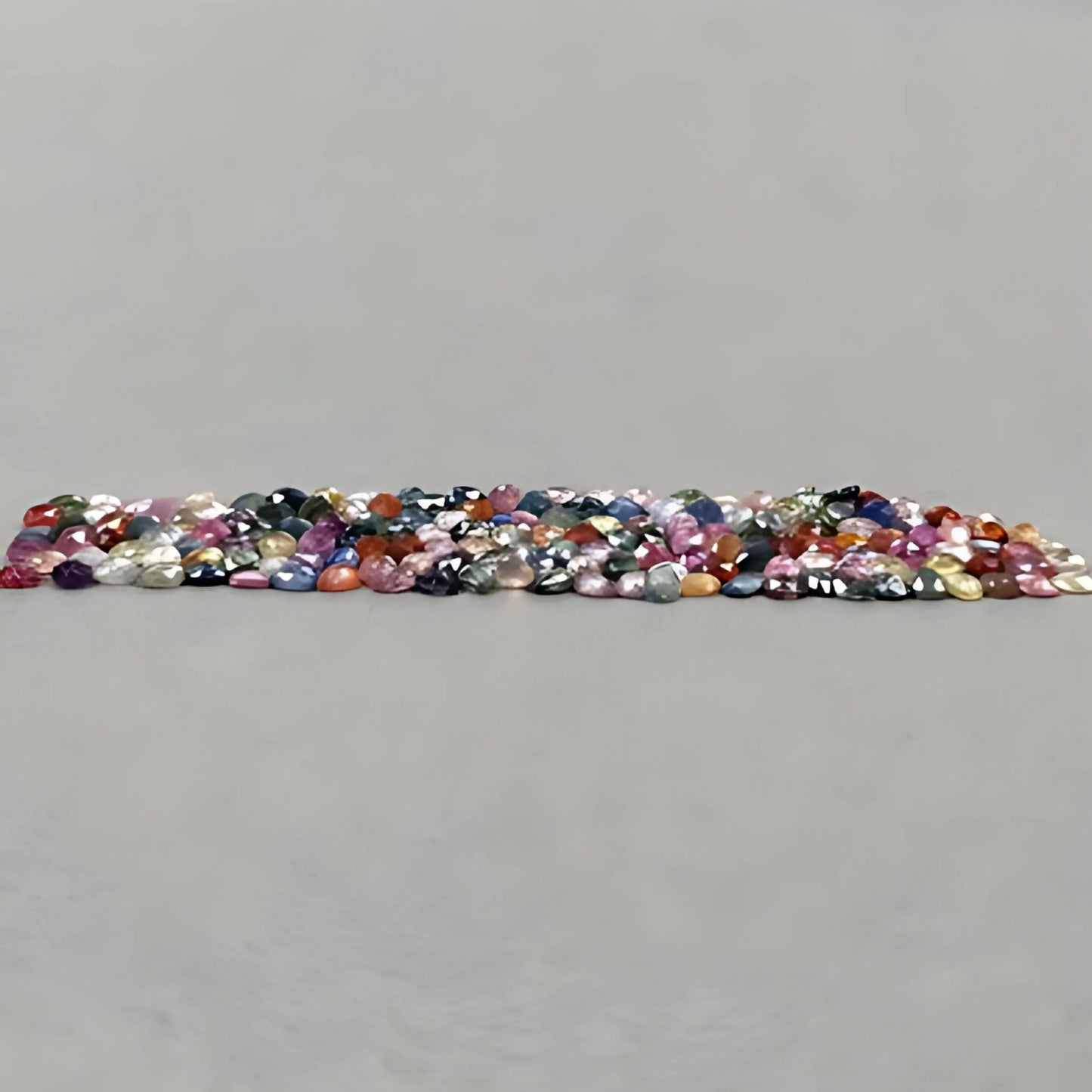 32.05cts Natural Untreated Multi Sapphire Gemstone Pear Shape Rose Cut Slices 165pcs Lot