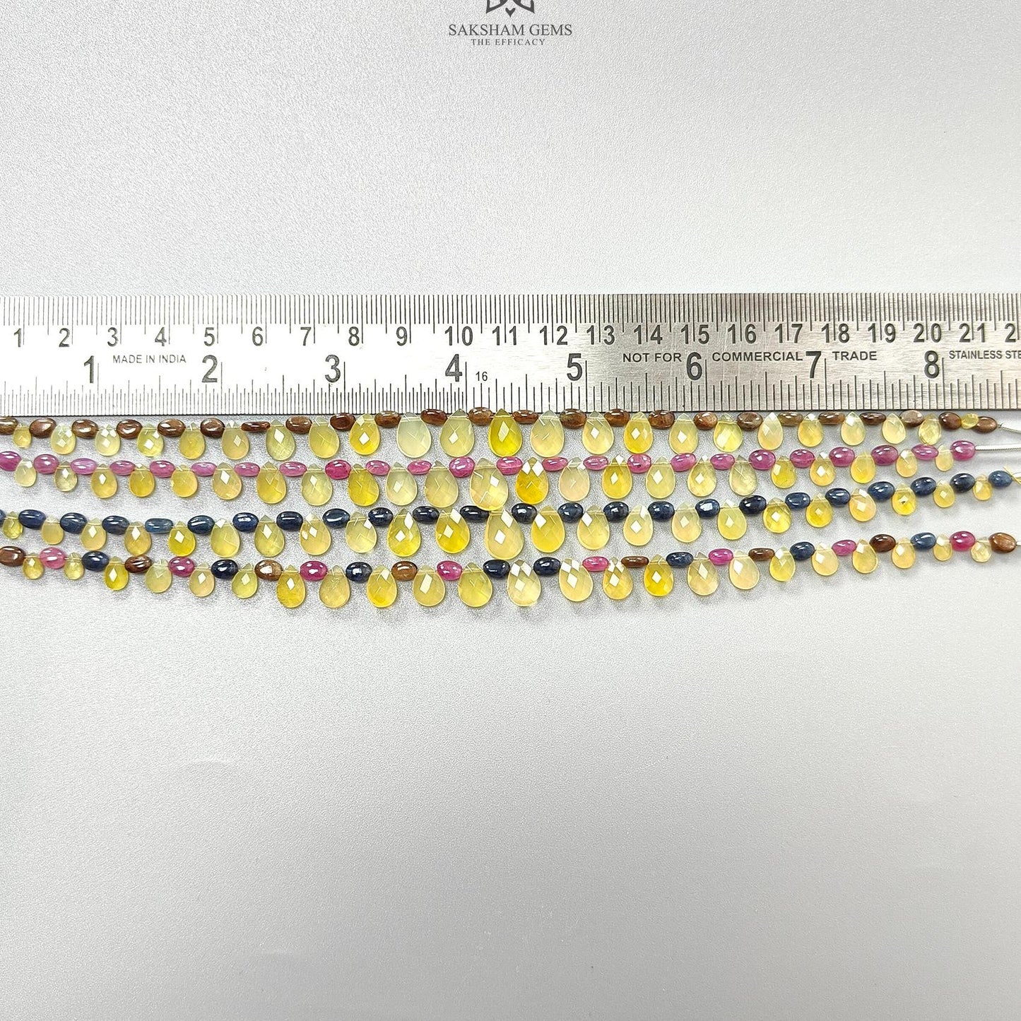 Yellow Opal Golden Blue Sapphire Ruby Faceted Loose Beads: Natural Untreated Gemstone Opal Pear Oval Plain Beads For Jewelry