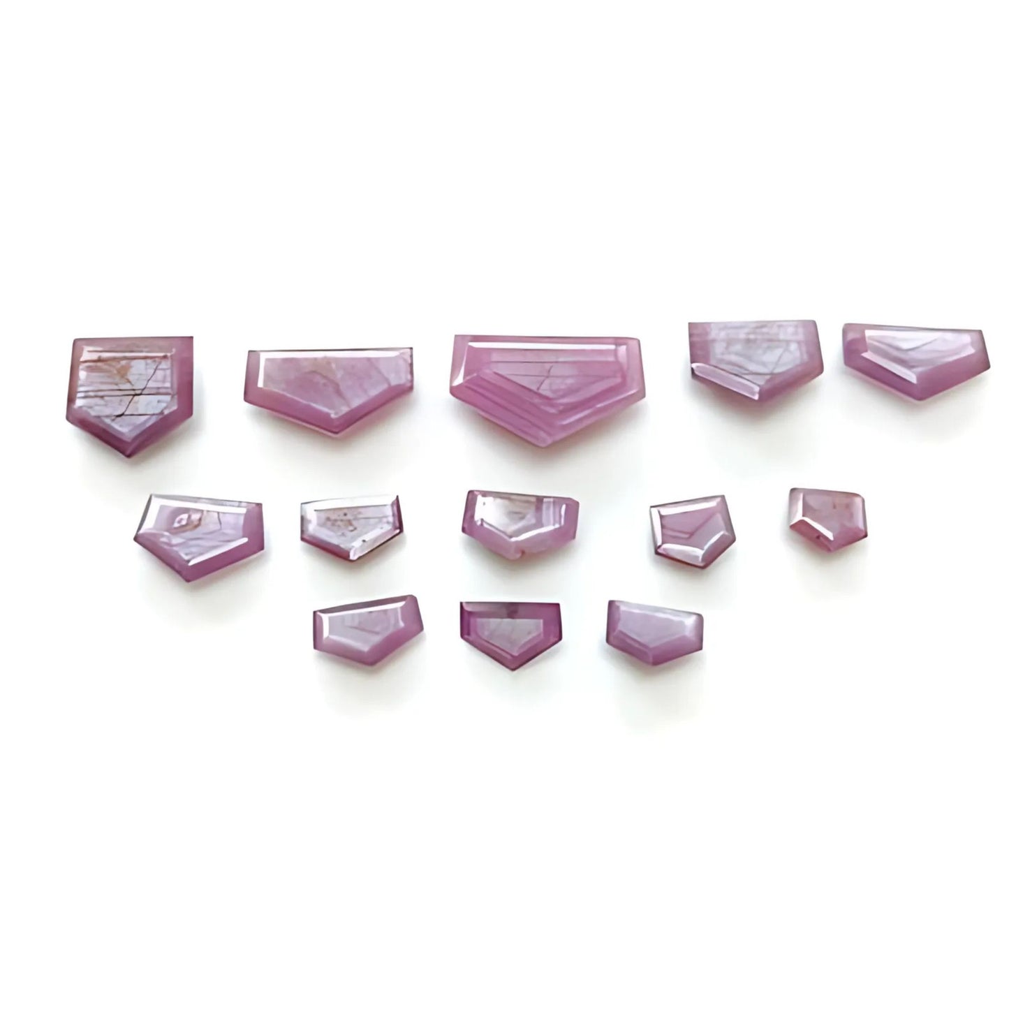 Zafiro rosa facetado