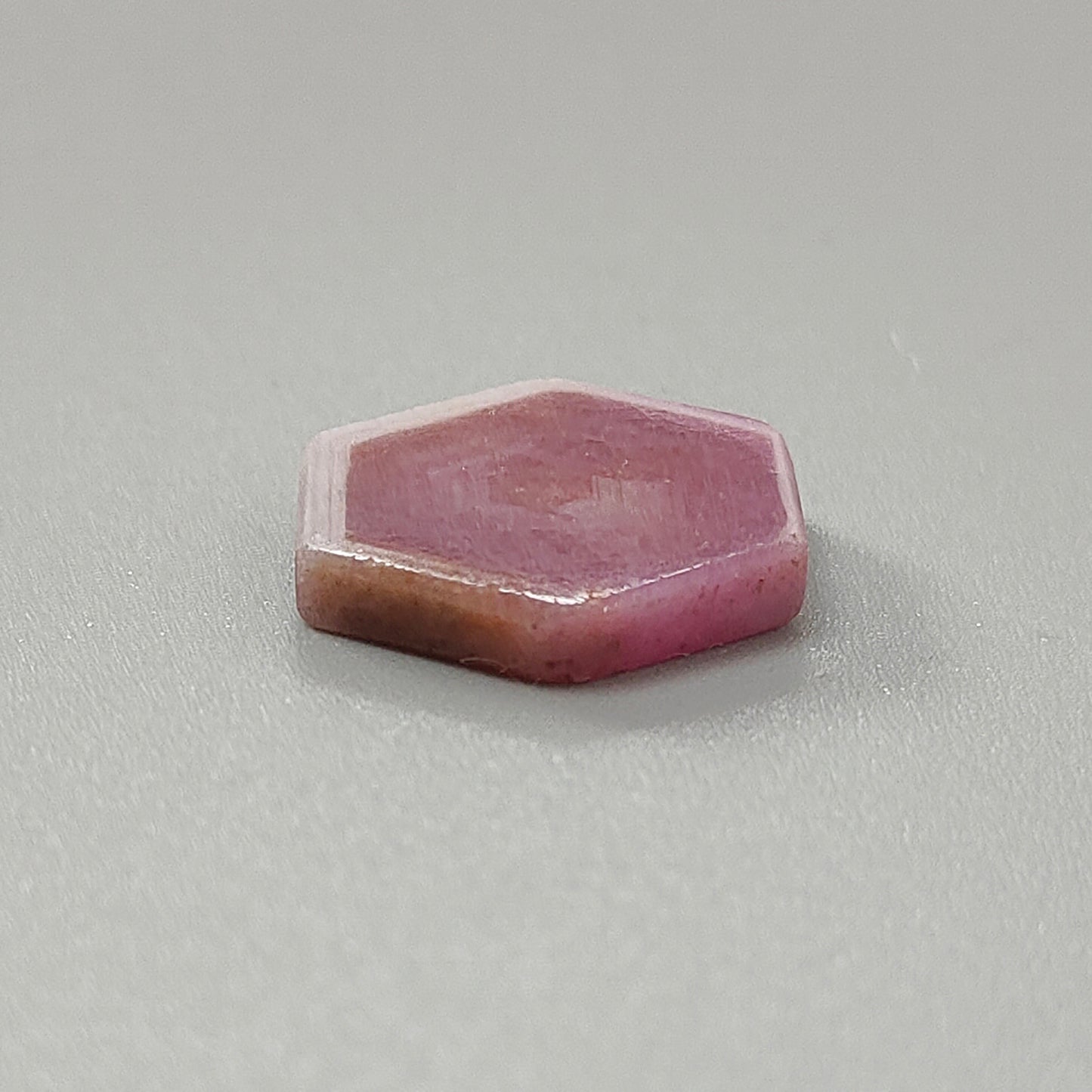 fette piatte naturali non trattate di zaffiro rosa