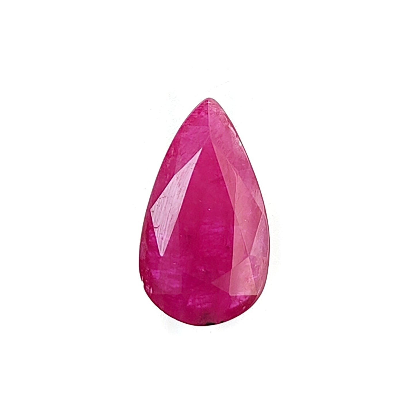 2.60cts Ruby Gemstone Natural Untreated Faceted Cut Pear Shape 1pc