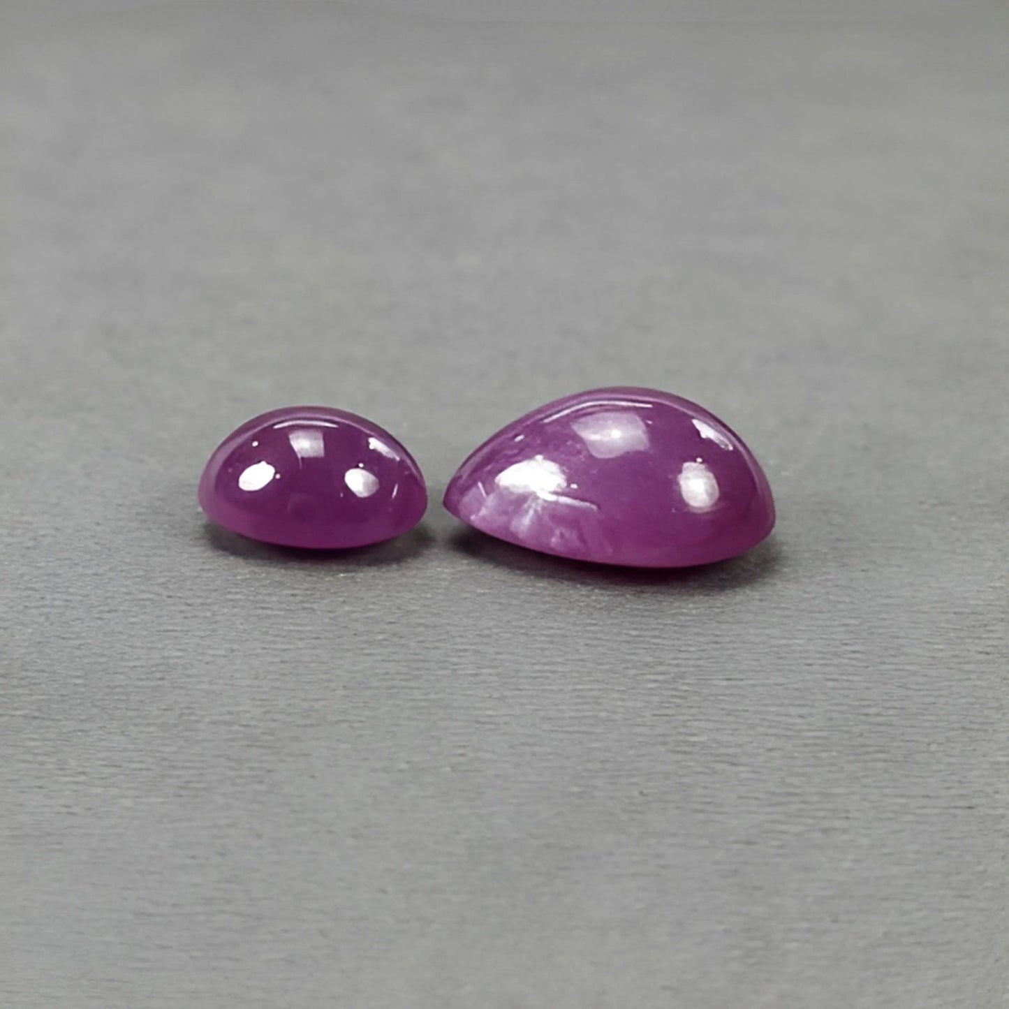 22.45cts Ruby Gemstone Natural Untreated Cabochon Oval & Pear Shape