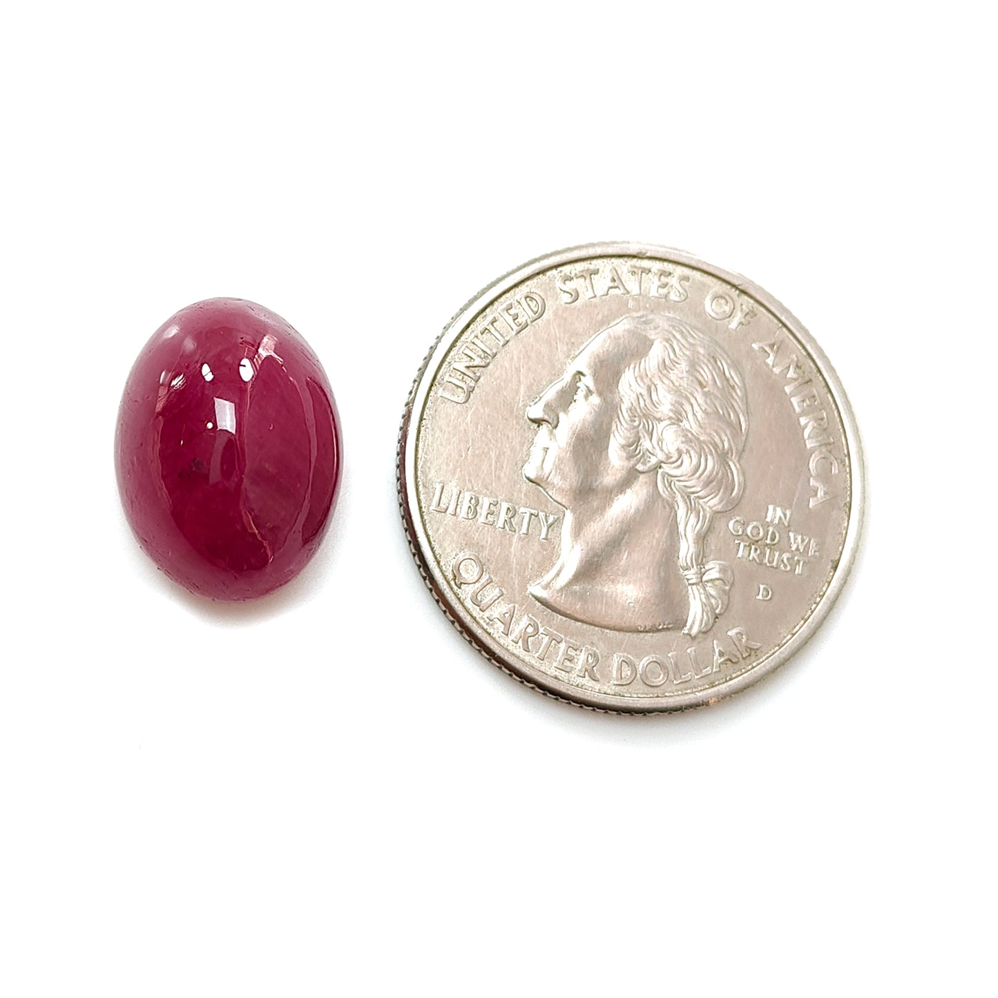 13.30cts Ruby Gemstone Natural Untreated Cabochon Oval Shape July Birthstone