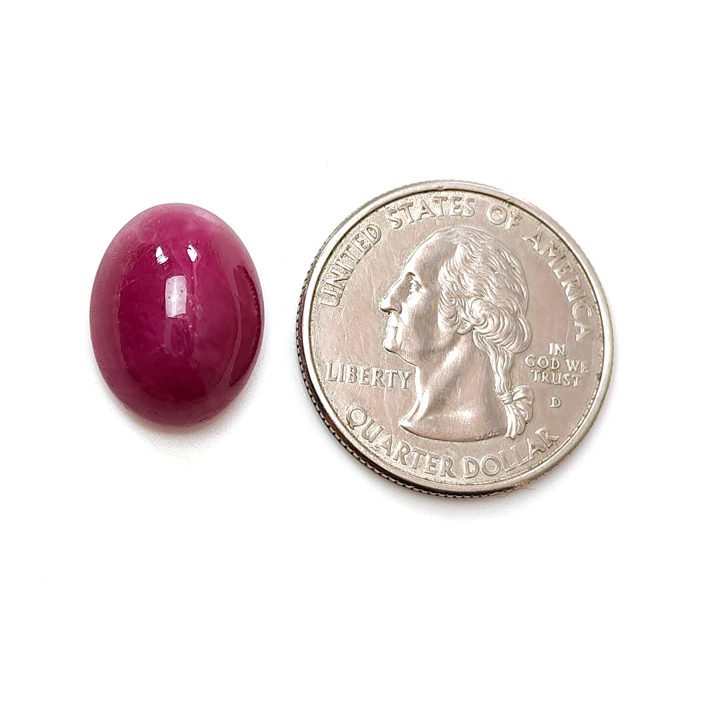 15.60cts Ruby Gemstone Natural Untreated Cabochon Oval Shape July Birthstone