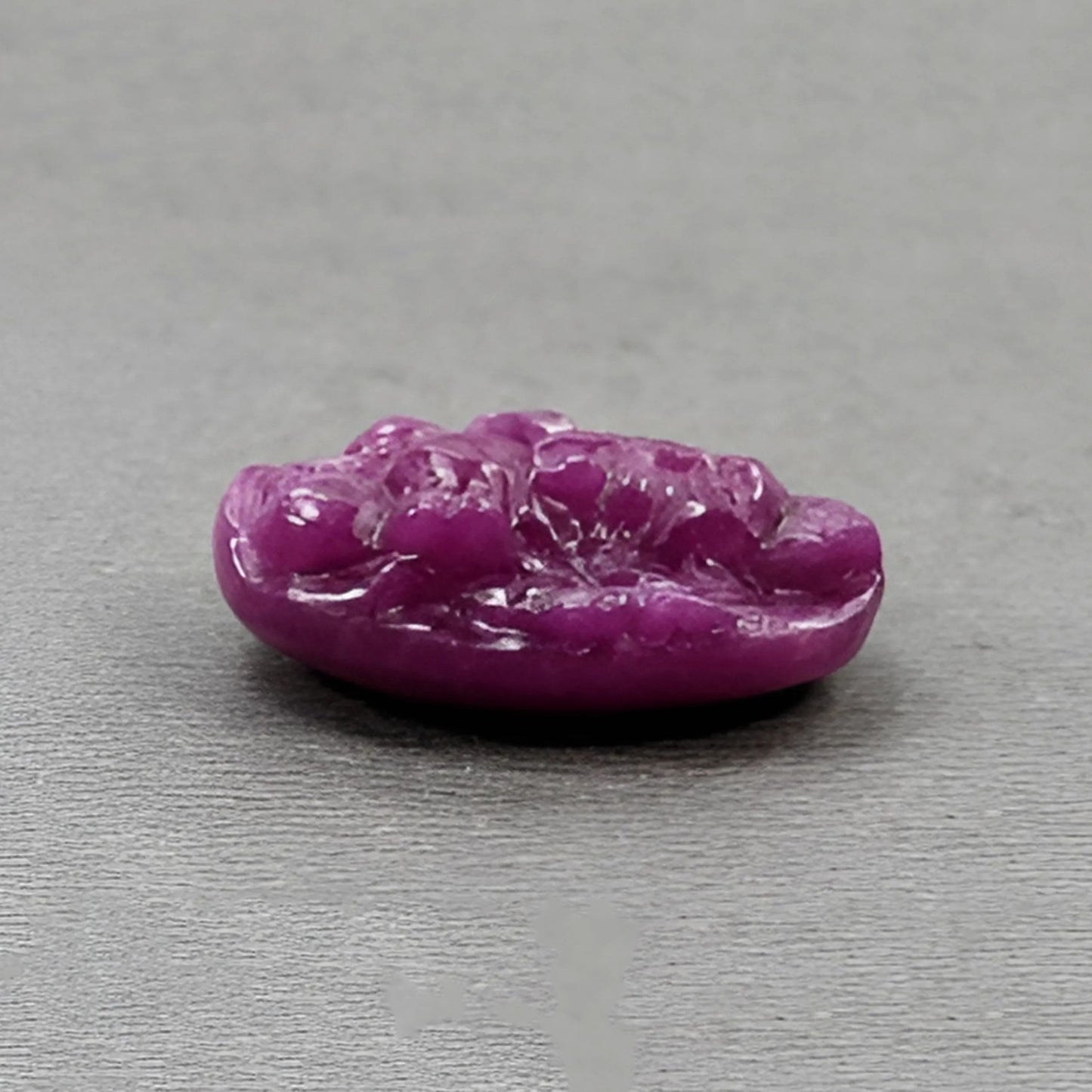 21.25cts Red Ruby Carving Natural Untreated gemstone ganesha Shape 18*14.5mm 1pc for Jewelry