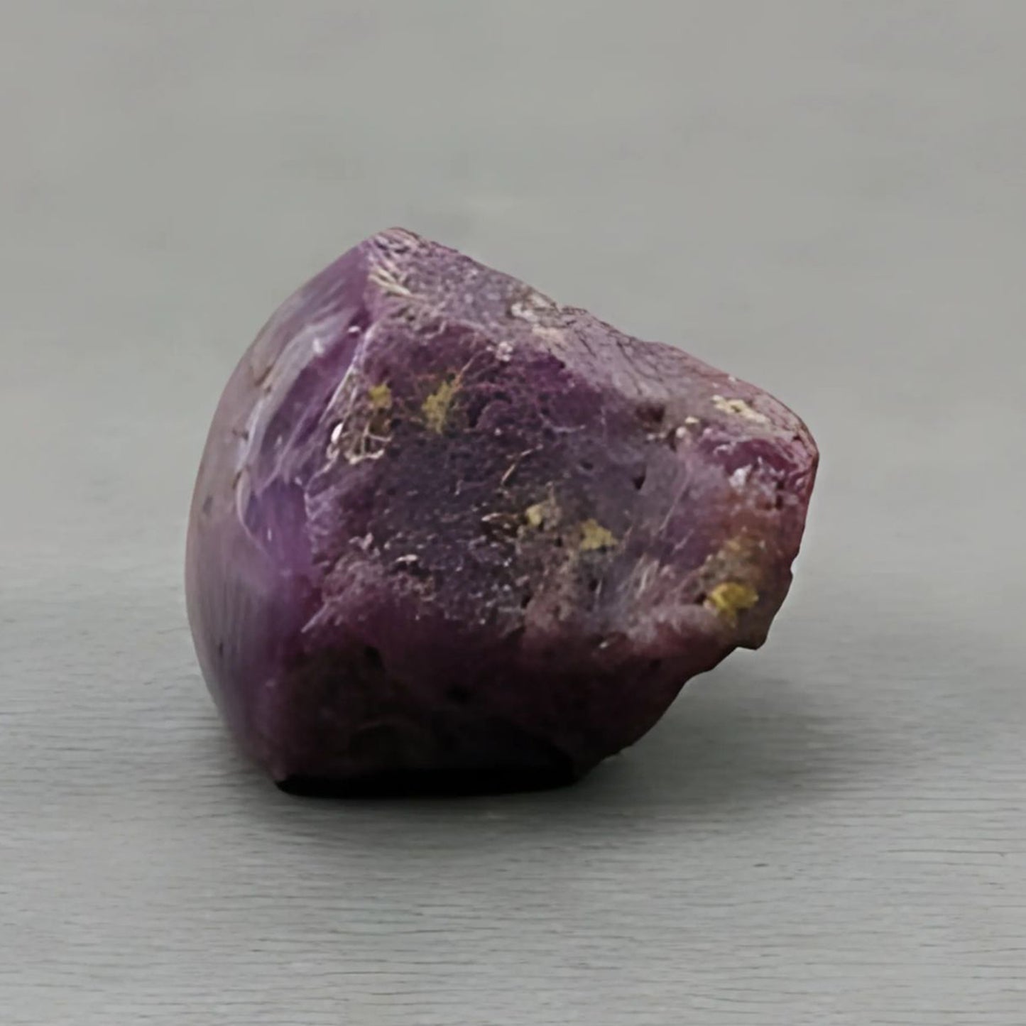 72.65cts Natural Untreated Both Side Star Ruby Gemstone Crystal Wand Healing Specimen 20.5*18mm