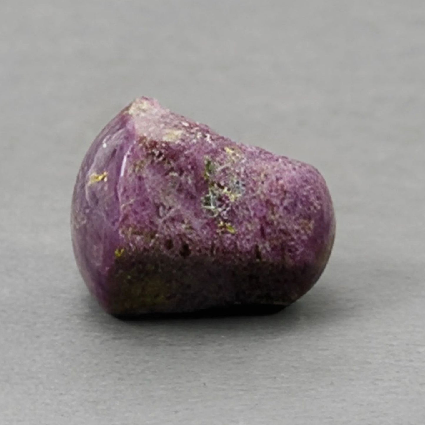 84.00cts Natural Untreated Both Side Star Ruby Gemstone Crystal Wand Healing Specimen 21*18mm