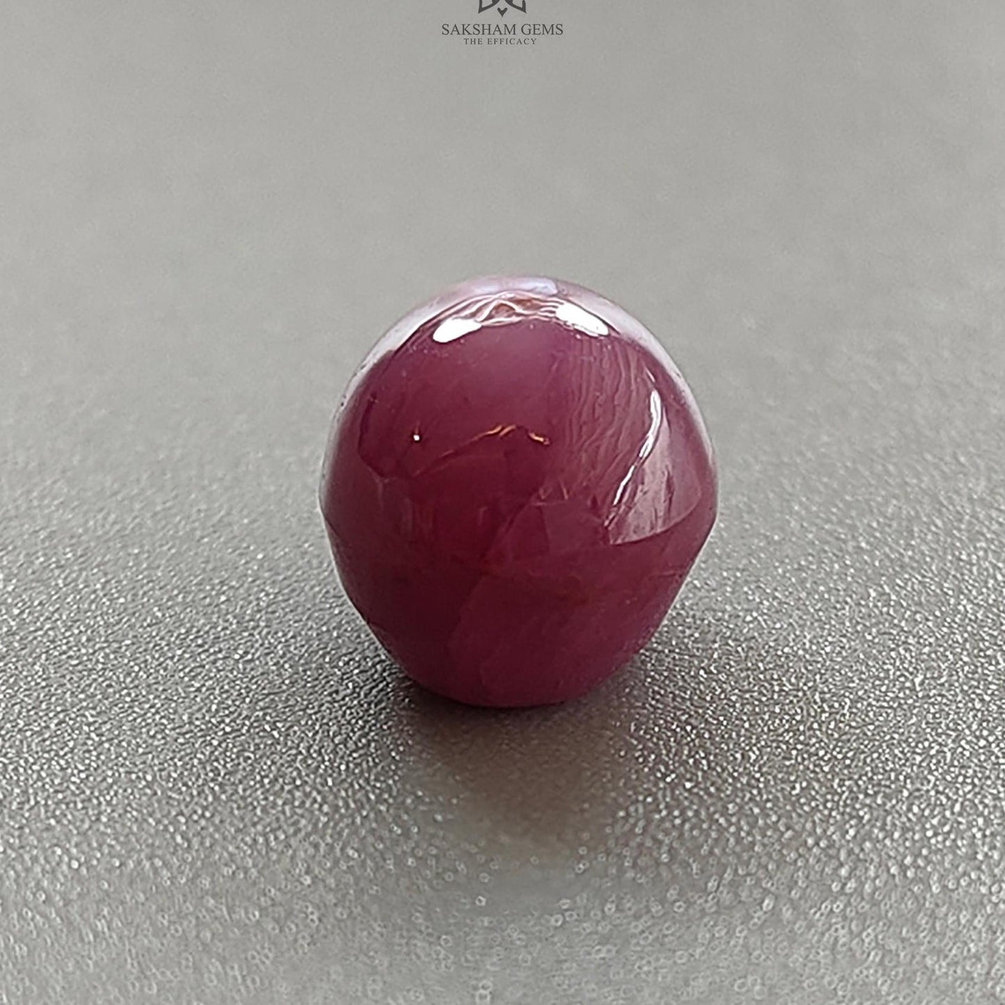 Star Ruby Gemstone Cabochon : 11.30cts Natural Untreated Unheated Red Ruby 12*9mm Oval Shape 1pc