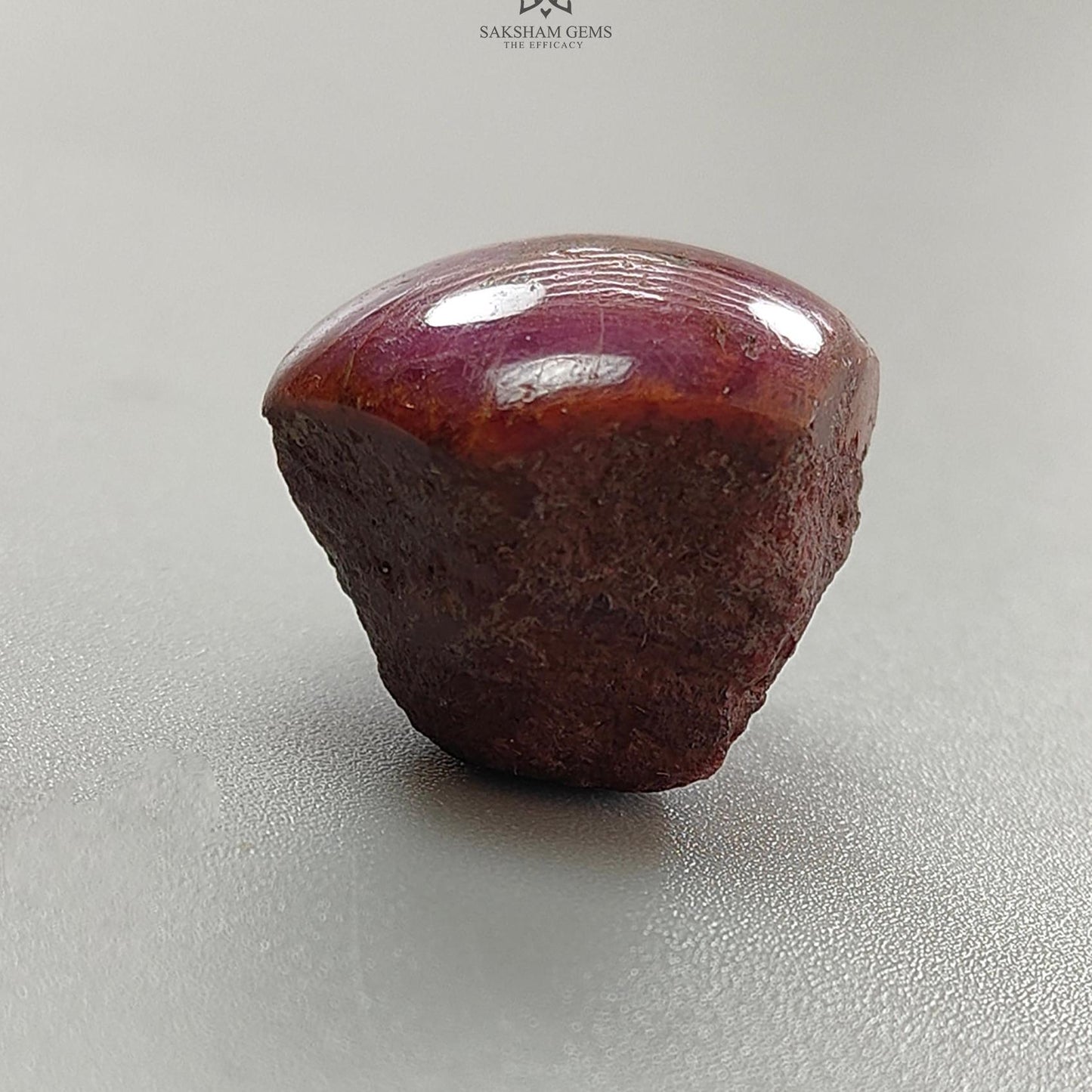 Star Ruby Gemstone Wand Specimen : 83.30cts Natural Untreated Unheated Red Ruby Hexagon 23*20mm 1pc