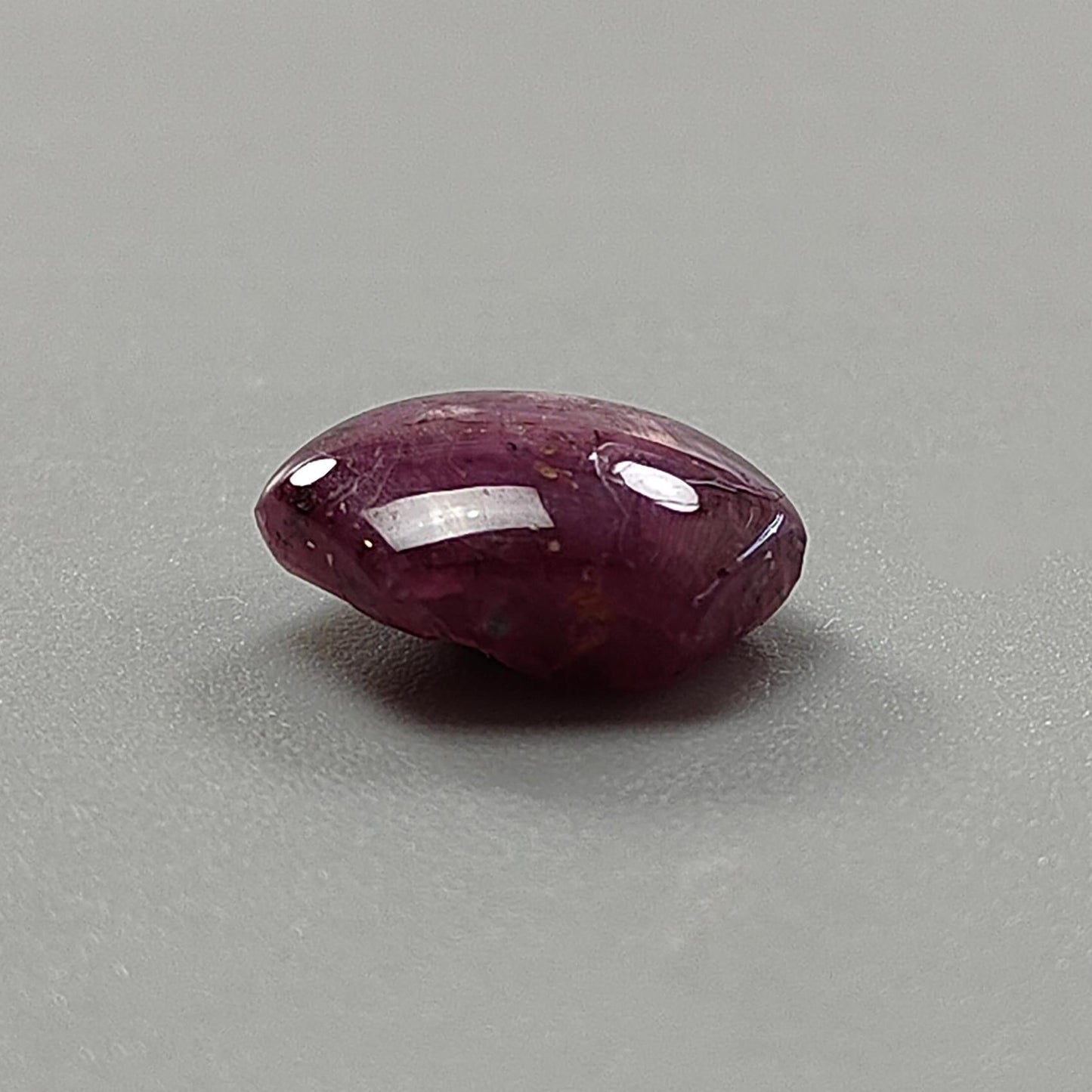 Star Ruby Gemstone Cabochon: 9.40cts Natural Untreated Unheated 6Ray Star Ruby Hexagon Shape 14*10mm 1pc for Jewelry July Birthstone