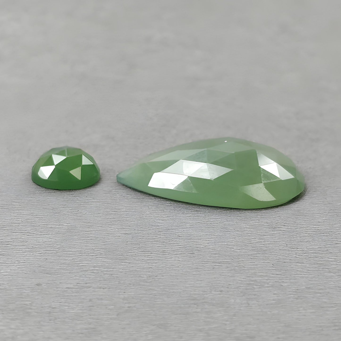 24.00cts Antigorite Serpentine Gemstone Natural Untreated Rose Cut Pear Shape