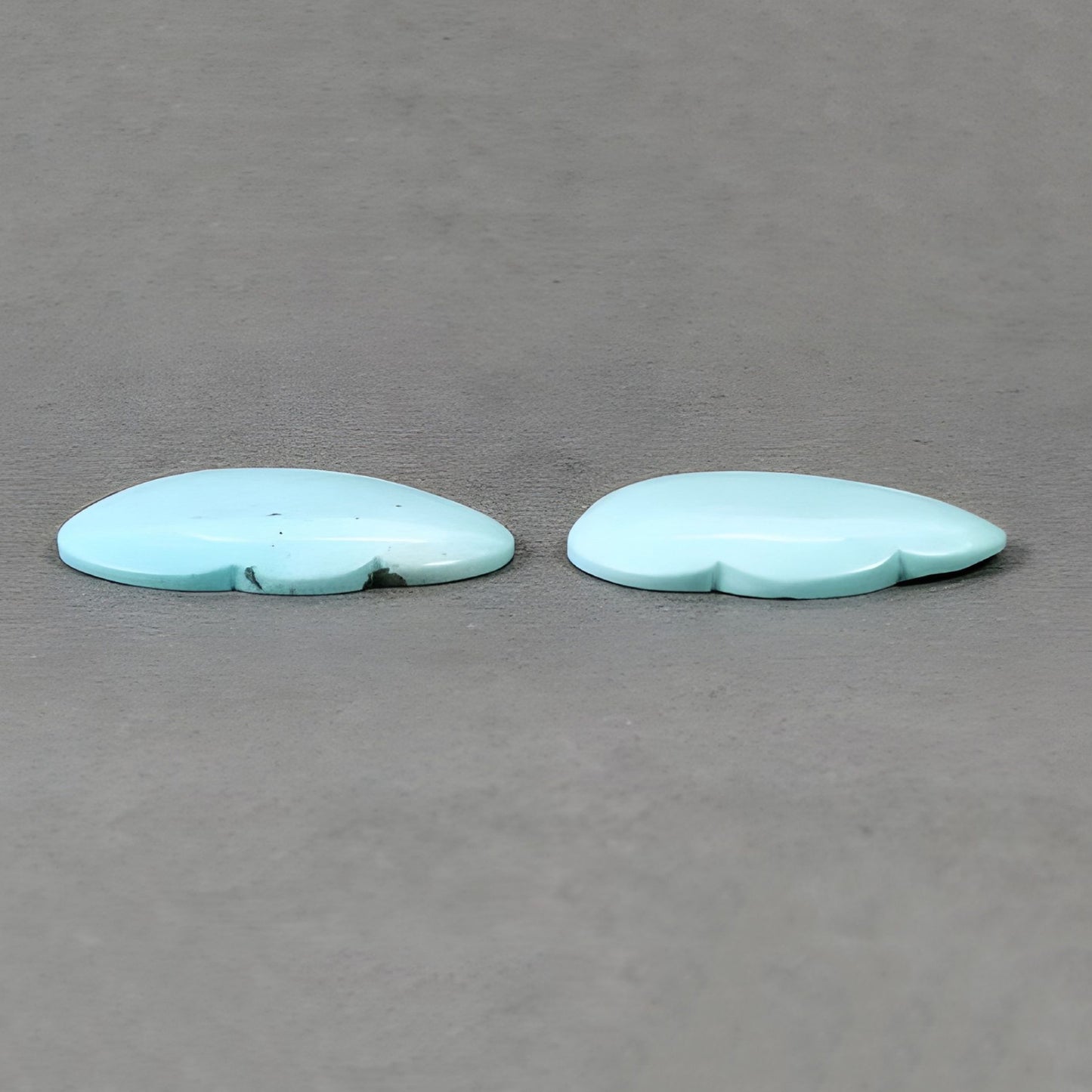 20.35cts Turquoise Natural Gemstone Carving Cloud Shape 2pcs