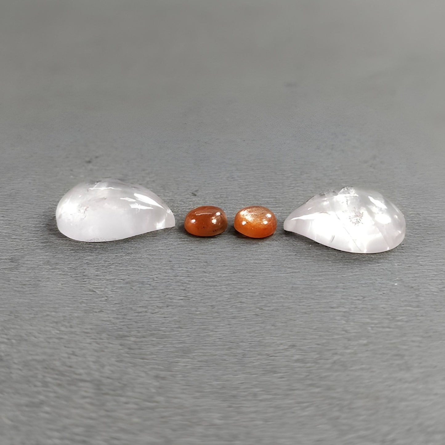 10.85cts Morganite, Sunstone Gemstone Natural Untreated Cabochon Fancy Shape 4pcs