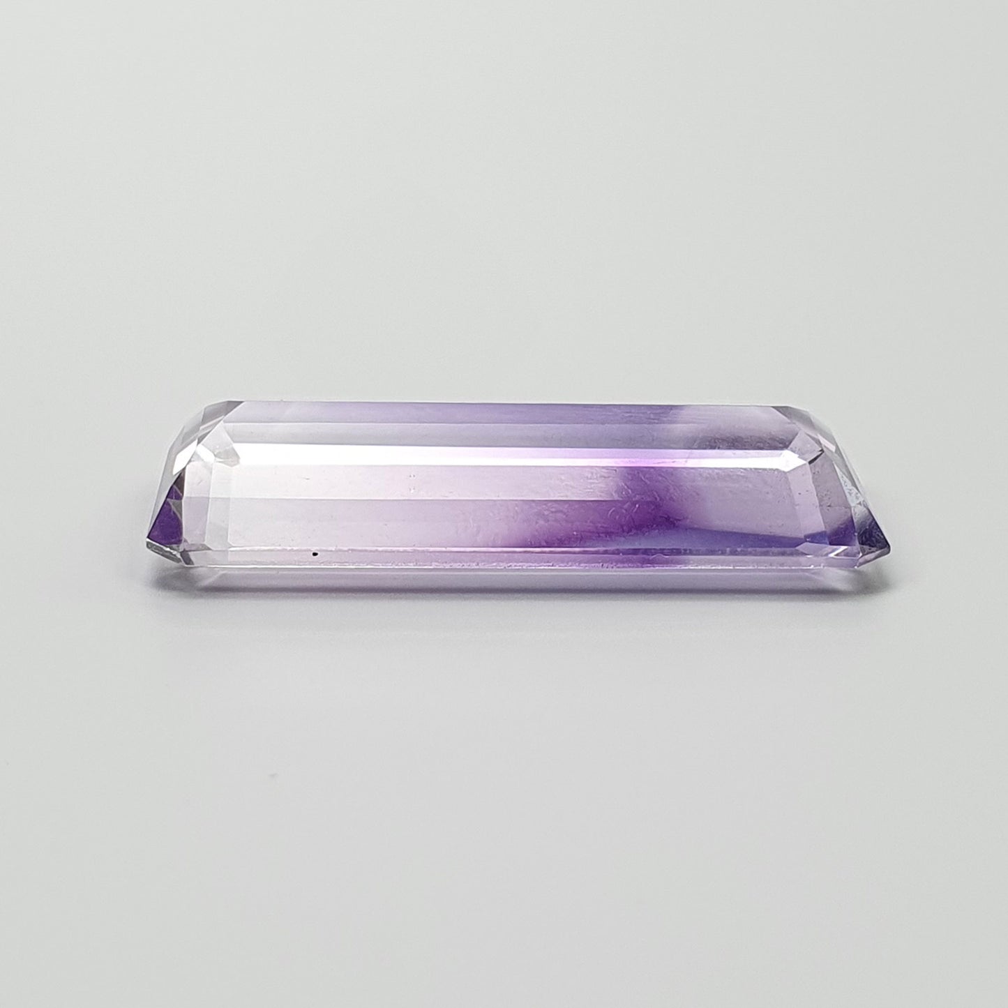 PURPLE AMETHYST Quartz Gemstone Normal Cut : 17.85ct Natural Untreated Amethyst Octagon Shape 13*29mm (With Video)