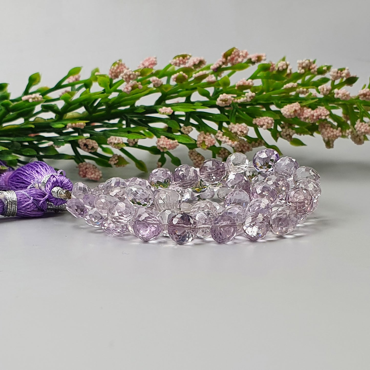 AMETHYST Gemstone Checker Cut Loose BEADS : Natural Untreated Purple Amethyst Loose Tear Drops Heishe Statement Beads