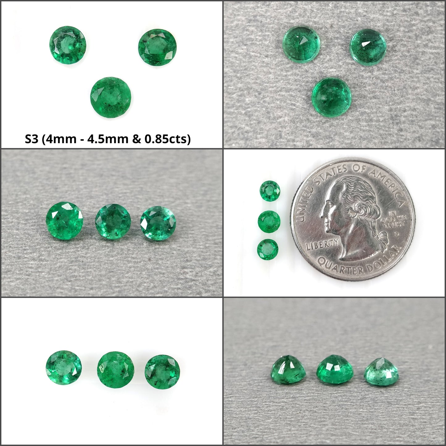 Round Shape Emerald