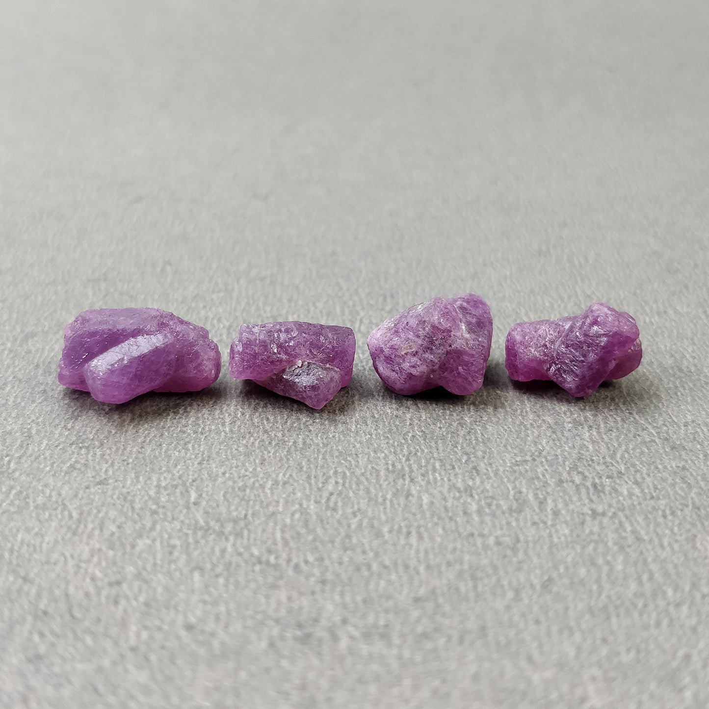 Red RUBY Gemstone Specimen : 23.00cts Natural Untreated Raw Ruby Rough Crystal 9*8.5mm - 13*6mm 4pcs (With Video)