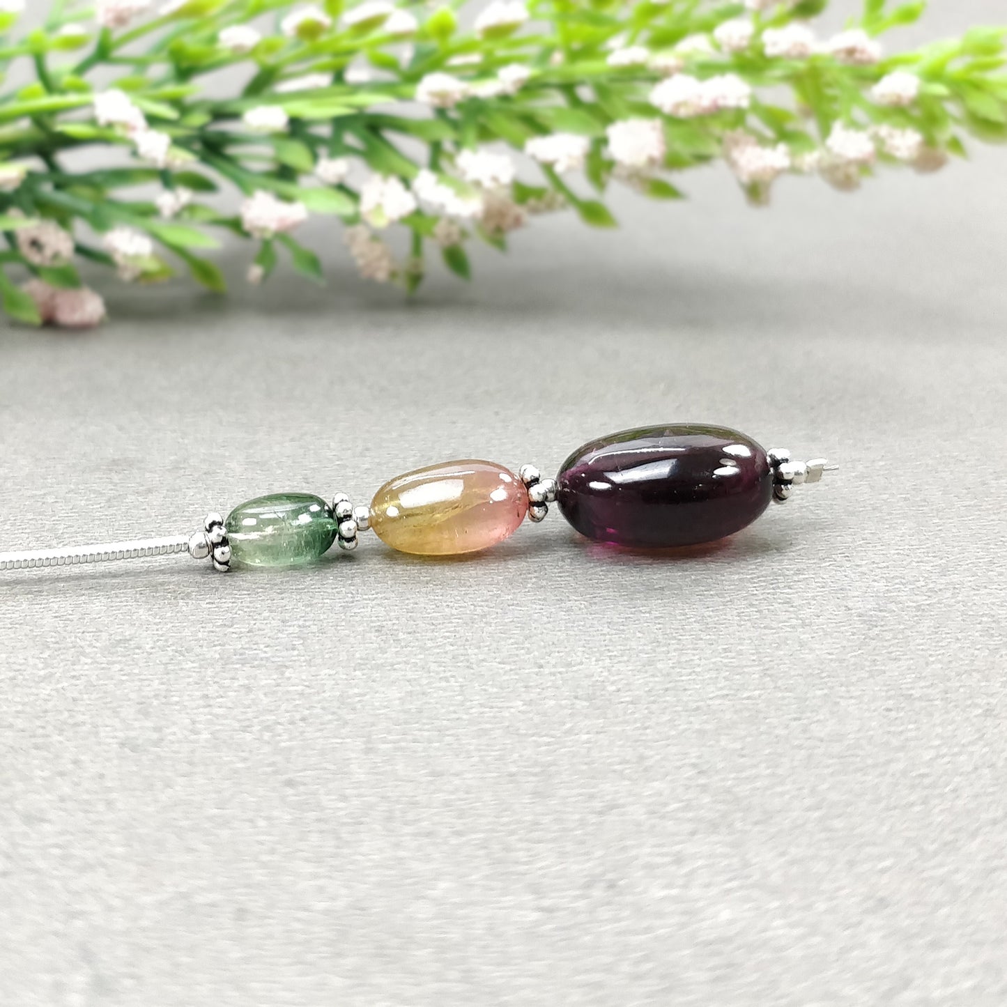 Tourmaline Gemstone Loose Beads : Natural Untreated Bi-Color Tourmaline Uneven Shape Plain Nuggets