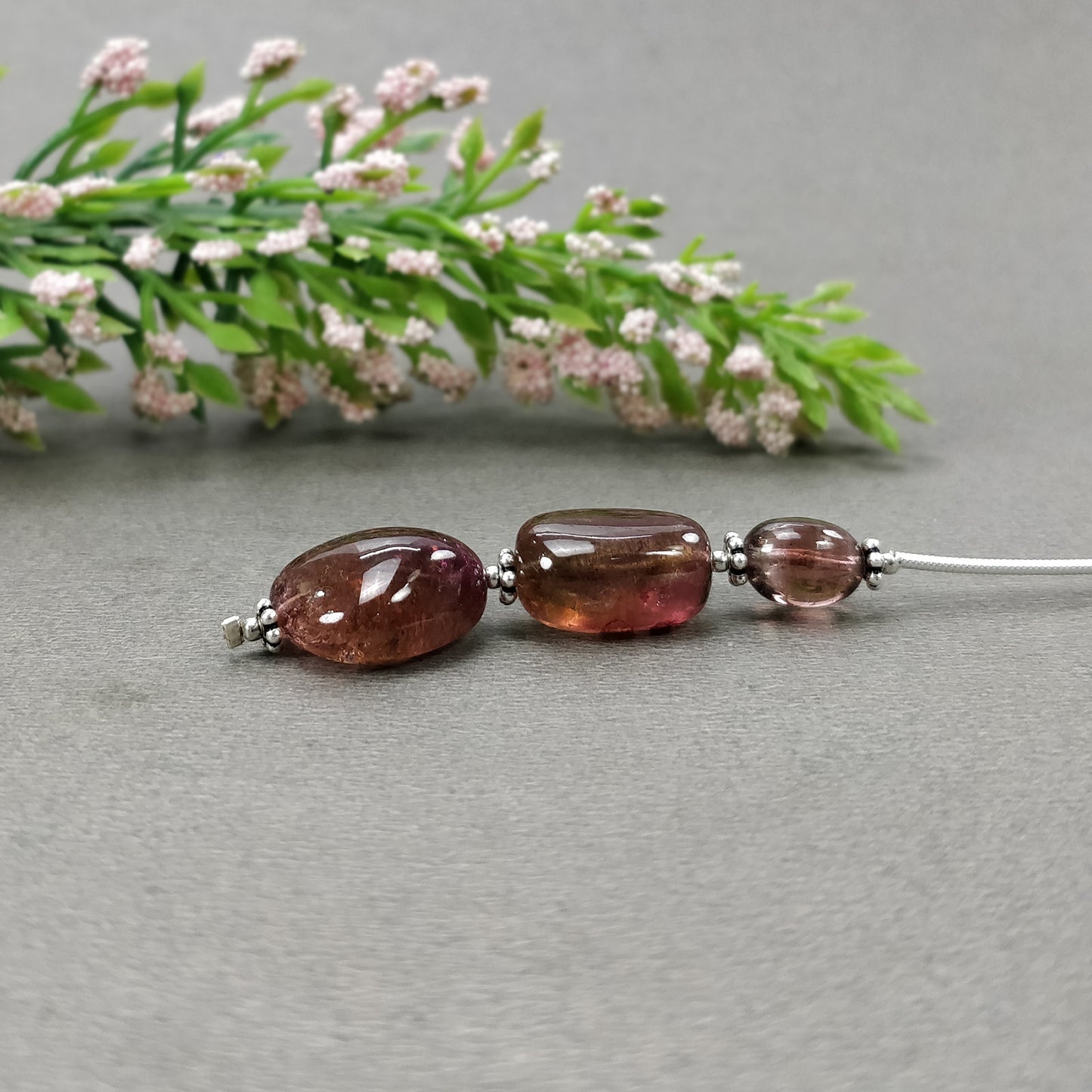 Tourmaline Gemstone Loose Beads : Natural Untreated Bi-Color Tourmaline Uneven Shape Plain Nuggets