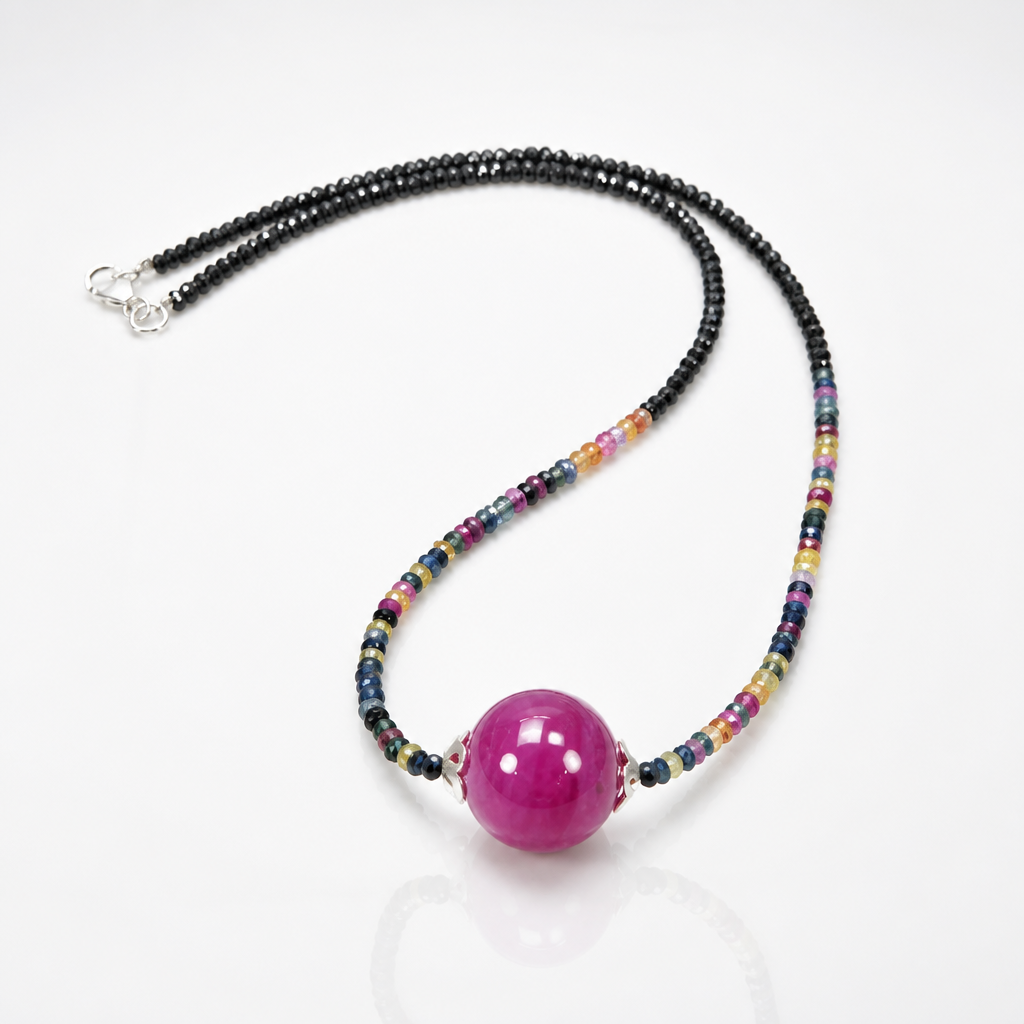 Sapphire Beads Necklace