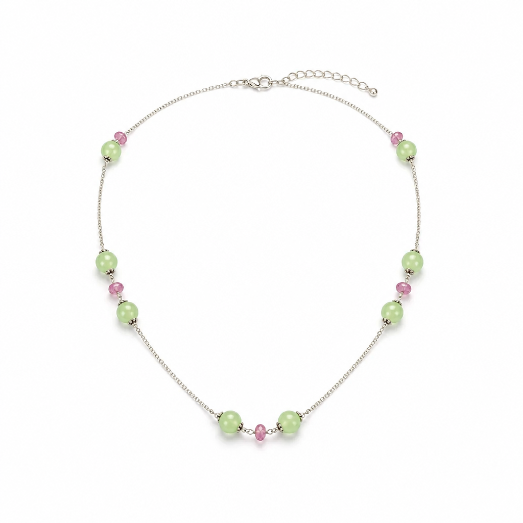 Serpentine Silver Necklace