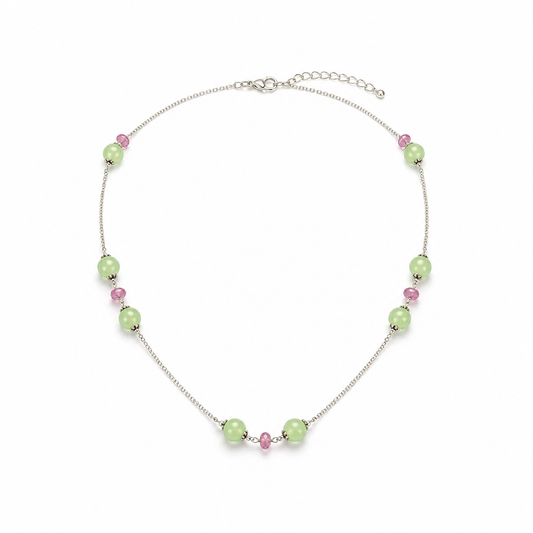 Serpentine Silver Necklace