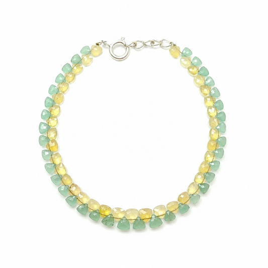 Yellow Opal, Quartz Gemstone Bracelet