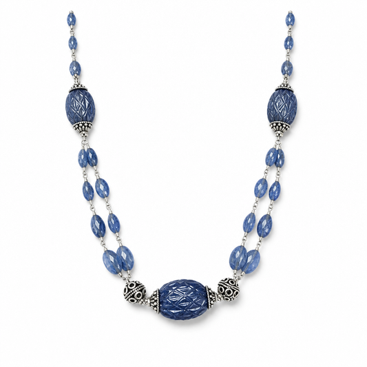Blue Sapphire Beads Necklace