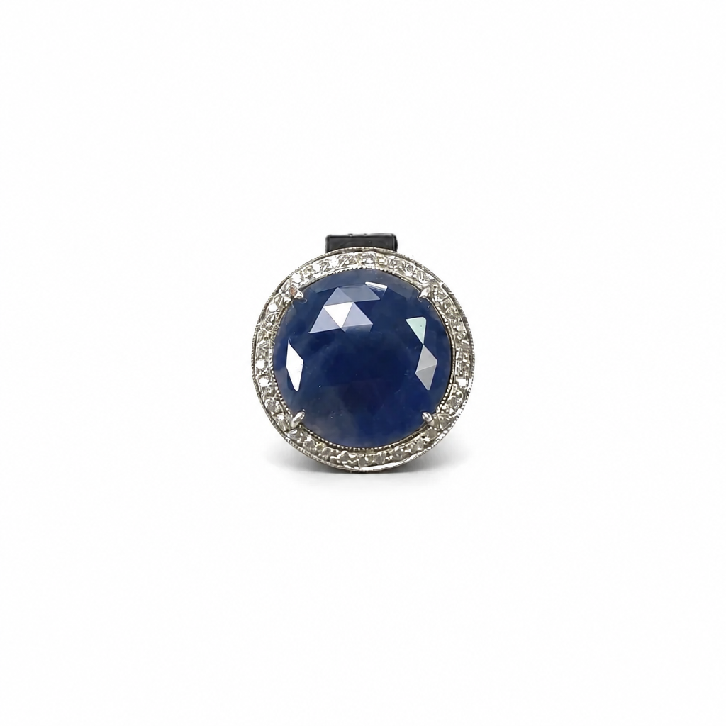 Blue Sapphire Silver Ring